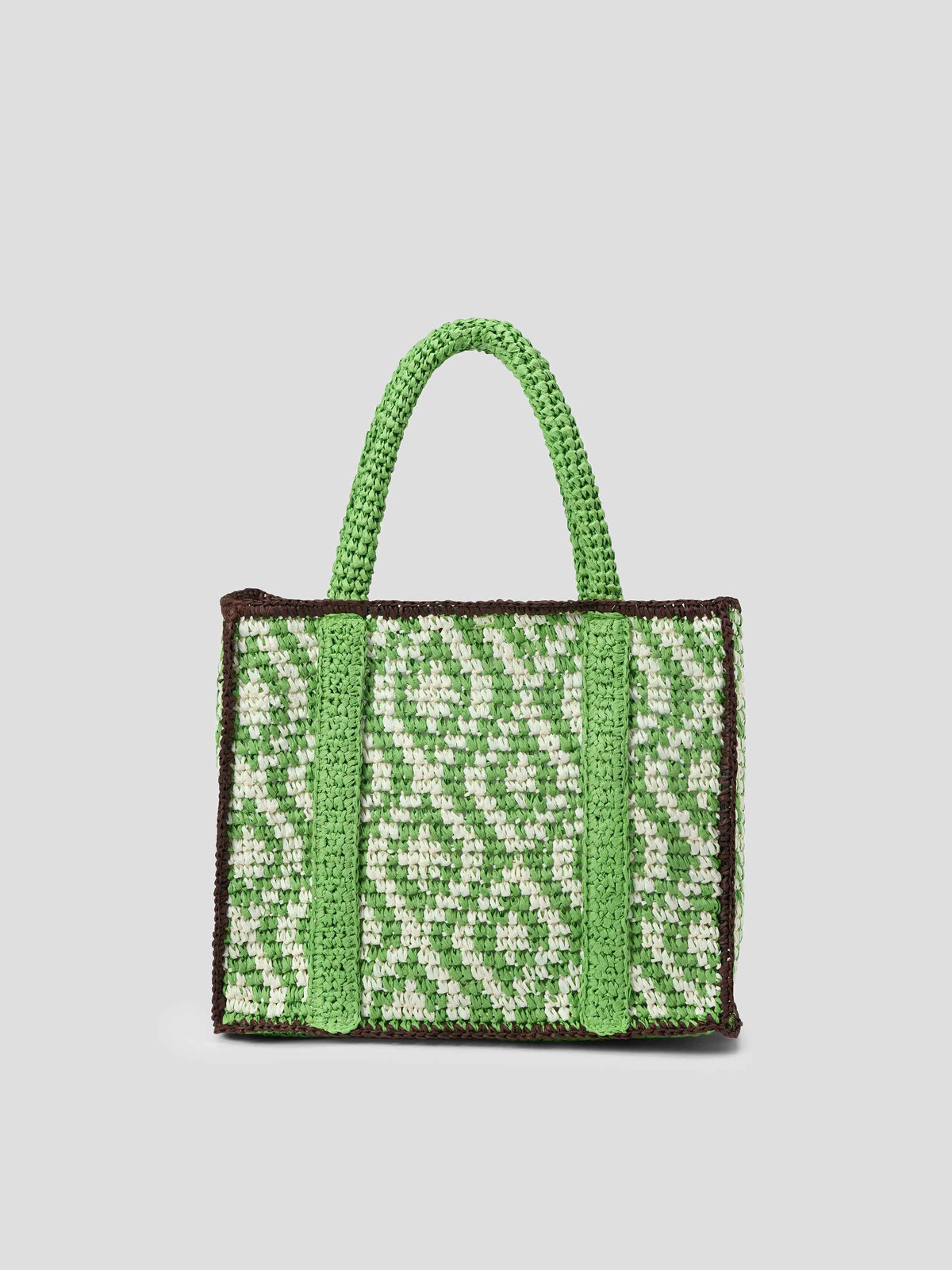 Color-block Straw Bag