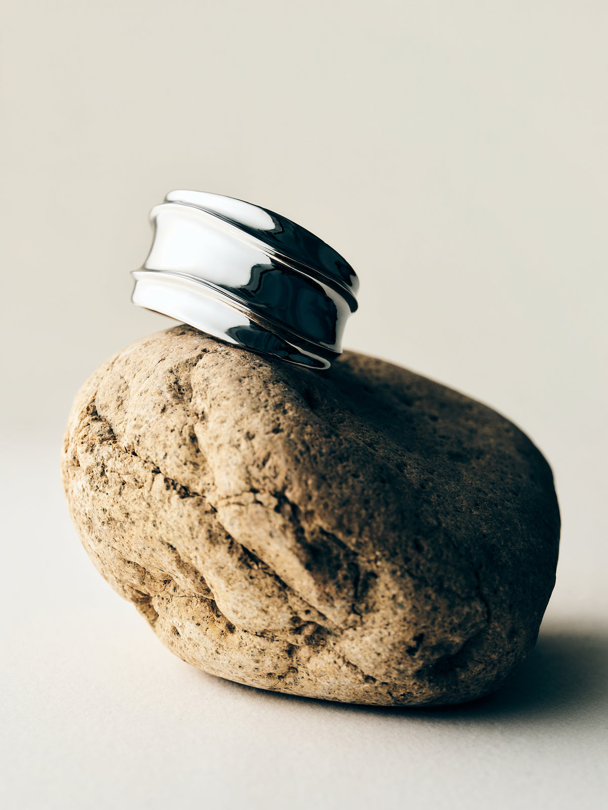 Asymmetrical Streamline‑Cuff Bracelet