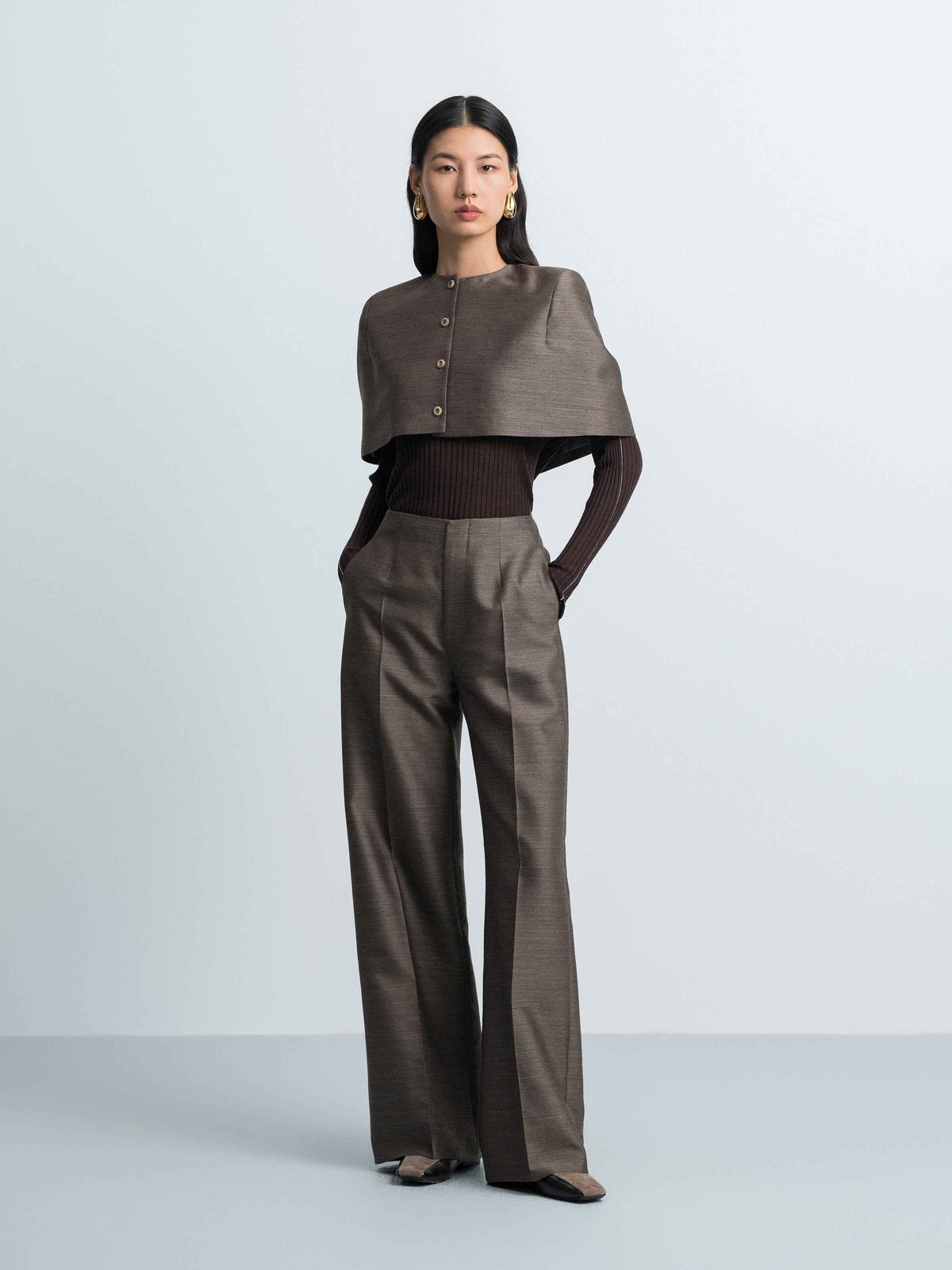 Classic Straight‑Leg Trousers
