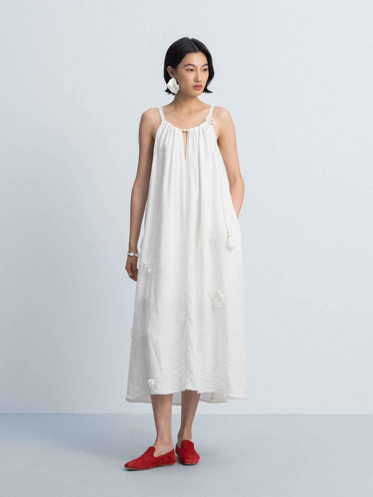 Off White Slip Dress