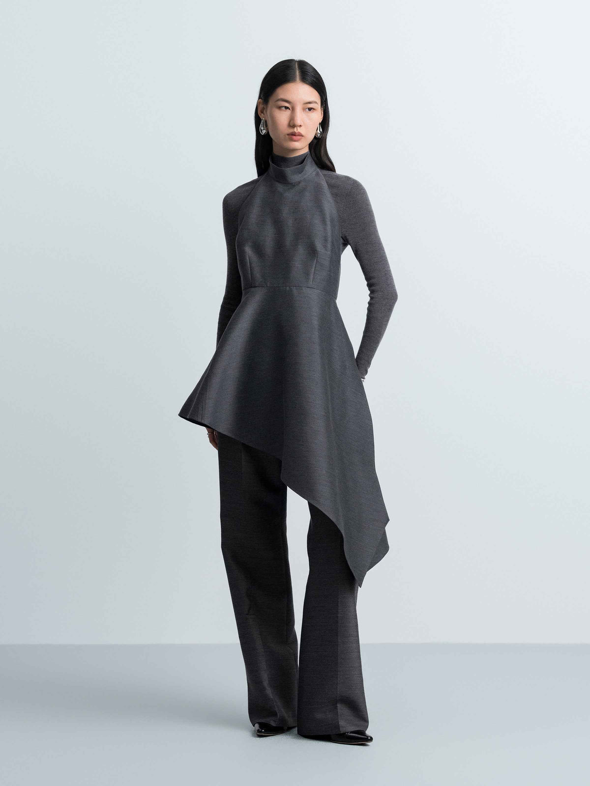 Sleeveless Asymmetrical Top