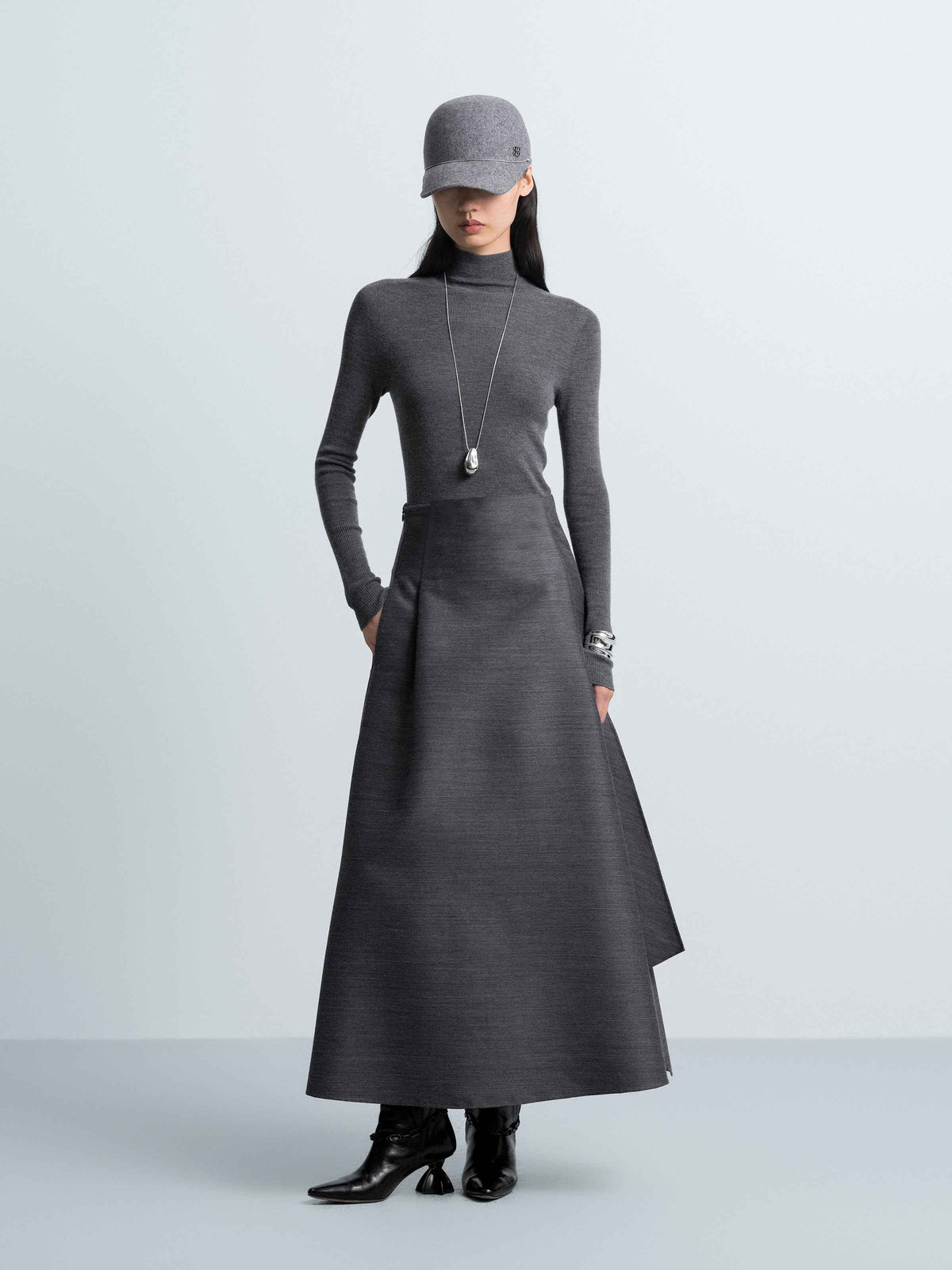Asymmetrical Maxi Skirt