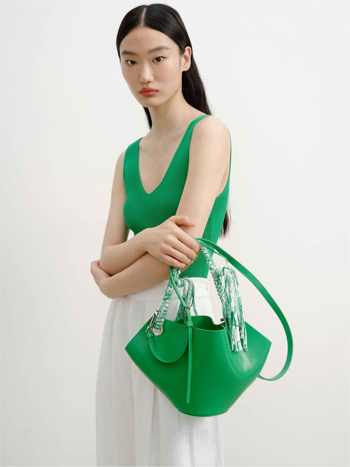 Small Woven Strap Crossbody Bag