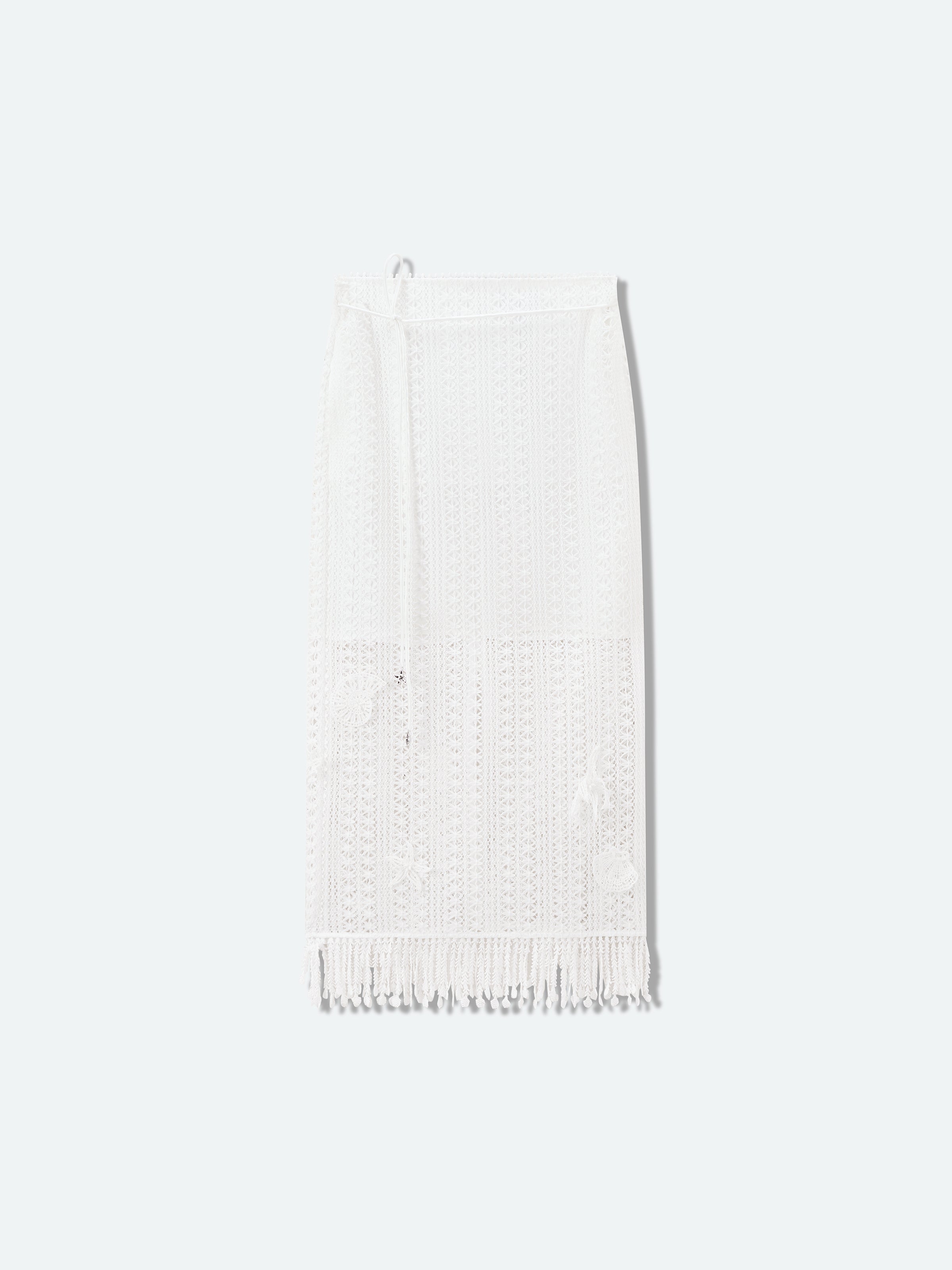 Off White Midi Skirt