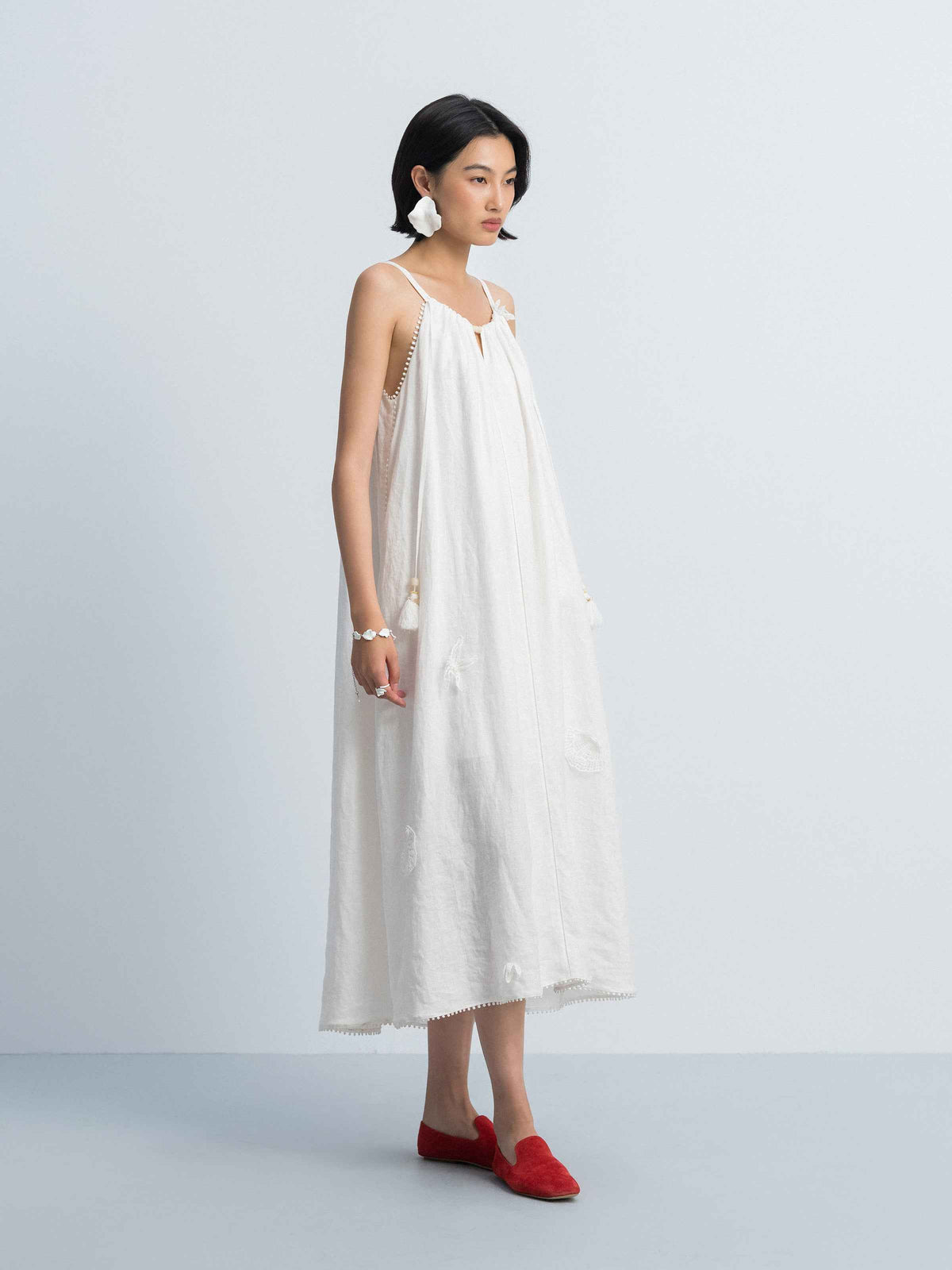 Off White Slip Dress