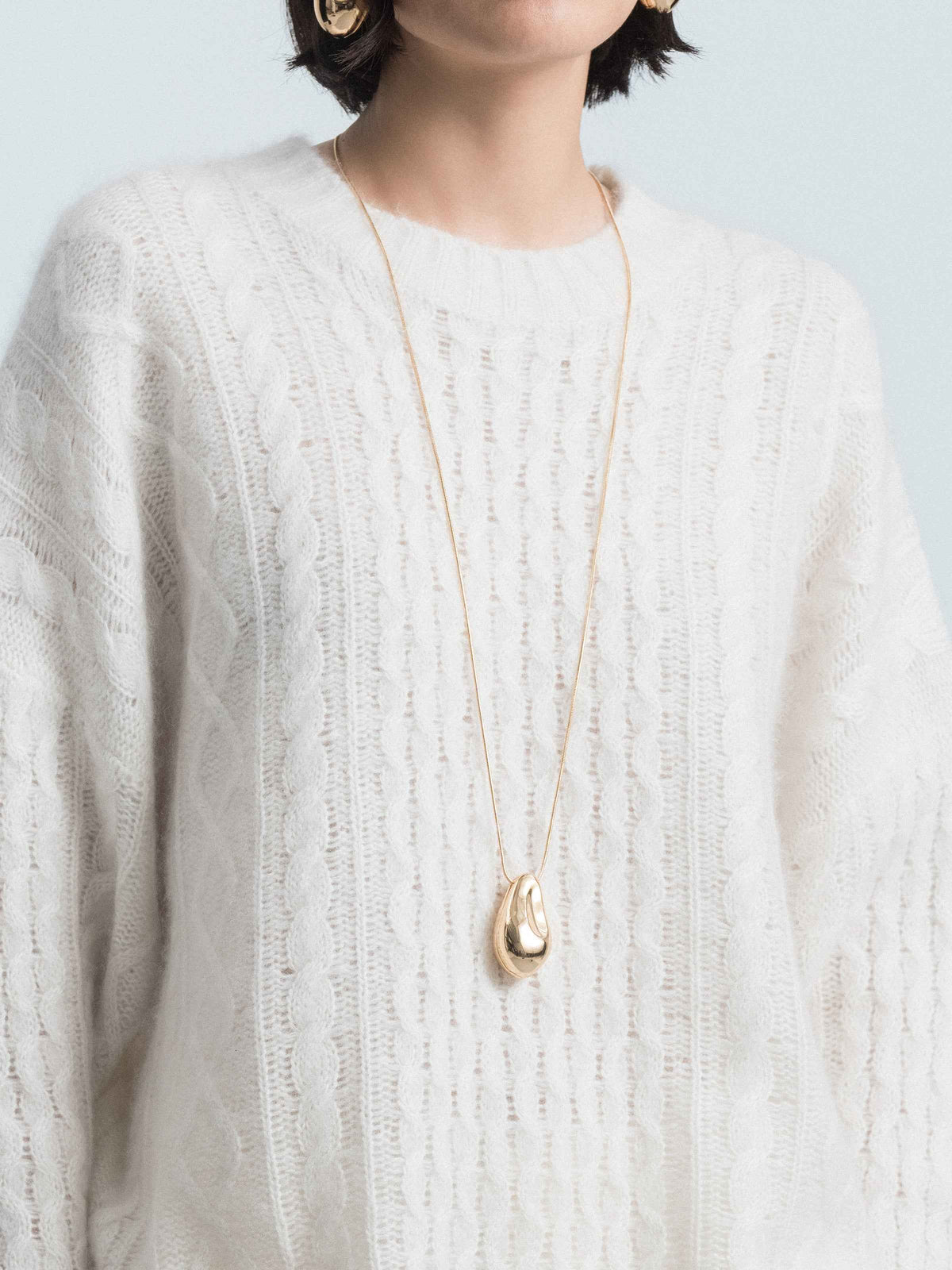 Teardrop‑Pendant Necklace