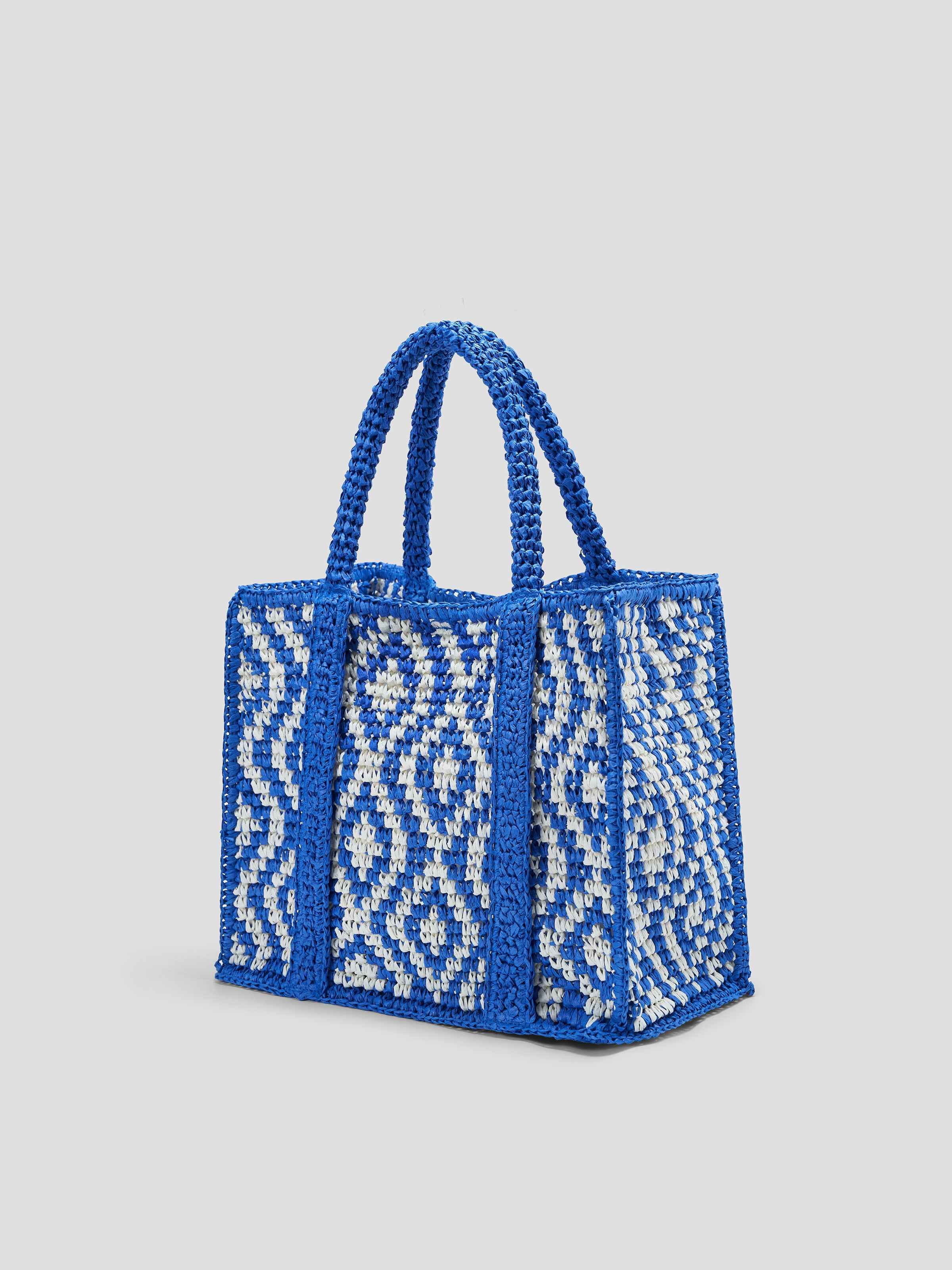 Color-block Straw Bag