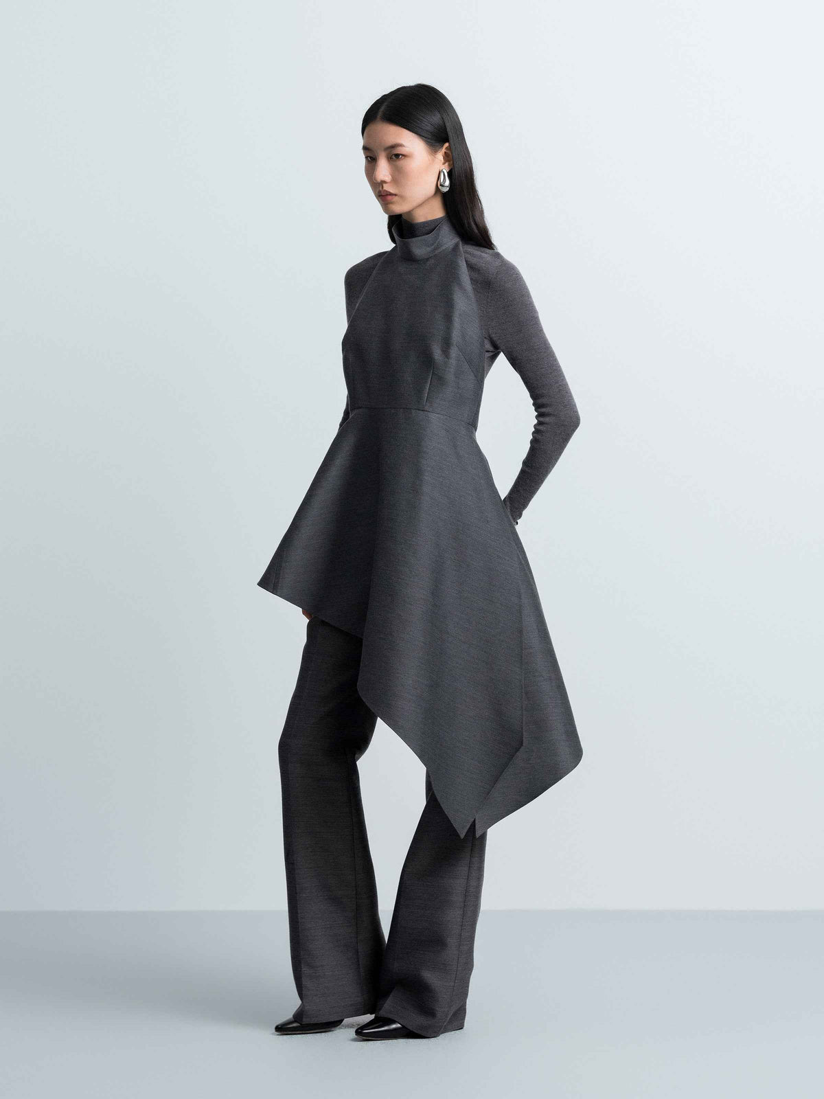 Sleeveless Asymmetrical Top