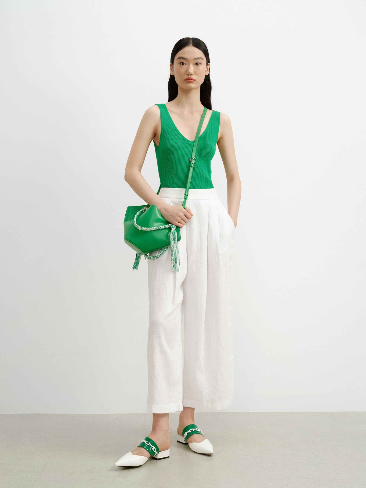 Small Woven Strap Crossbody Bag