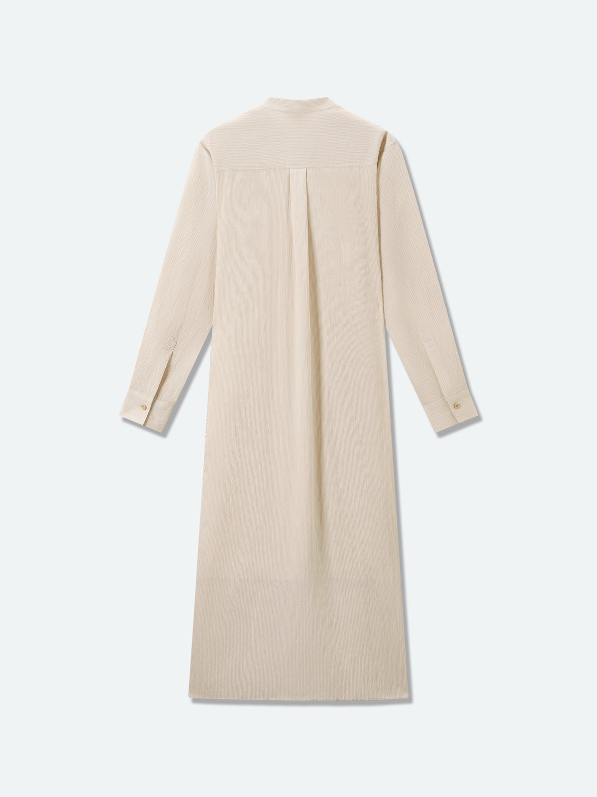 Robe-chemise longue rayée