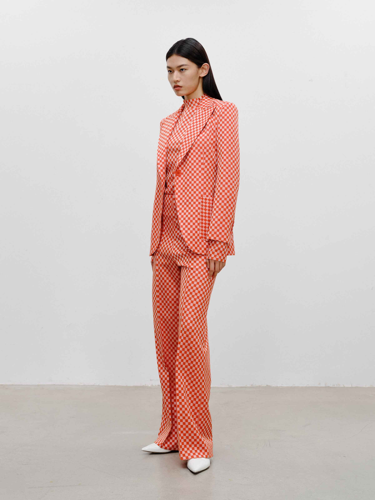 High‑Waist Wide‑Leg Trousers (Joined Waist)