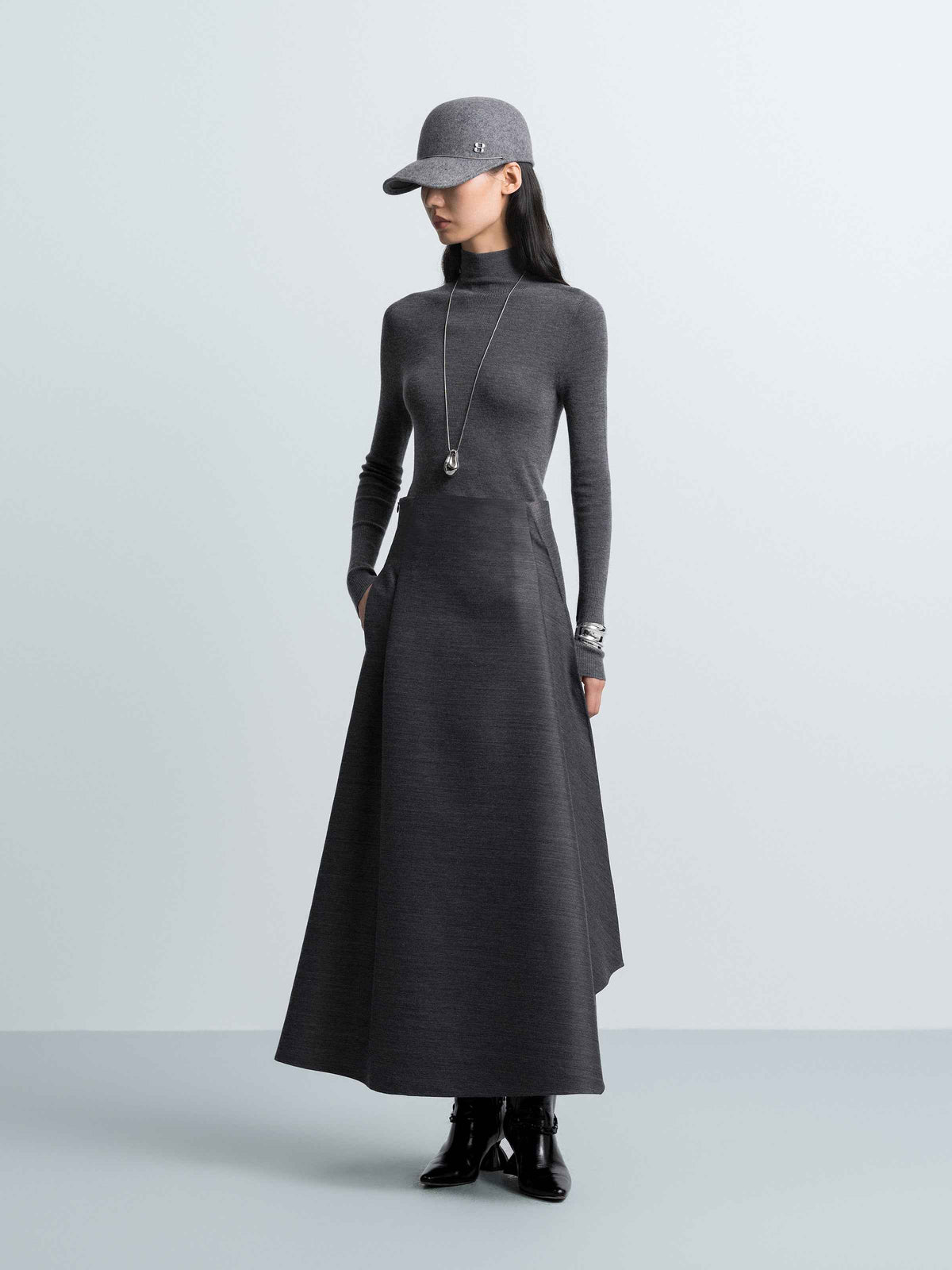 Asymmetrical Maxi Skirt