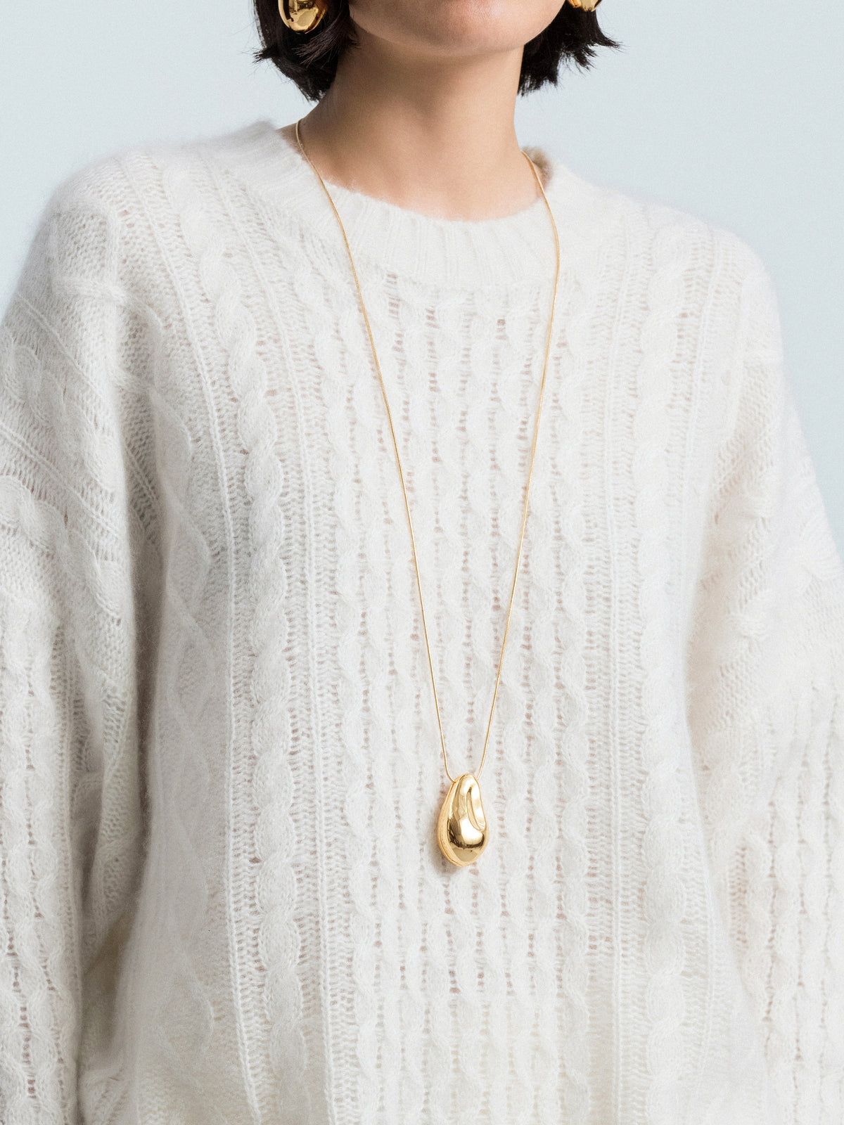 Teardrop‑Pendant Necklace