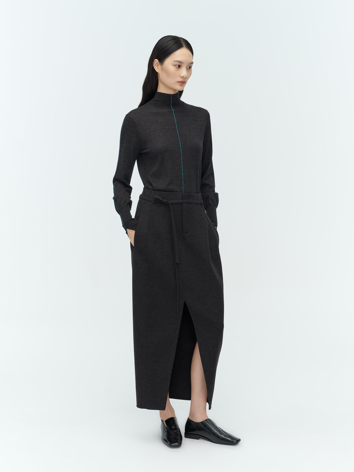 Double-Faced Long Skirt