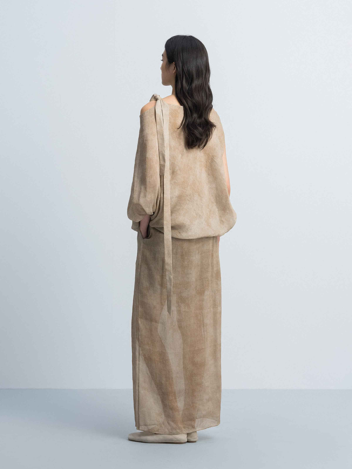 Light Khaki Long Skirt
