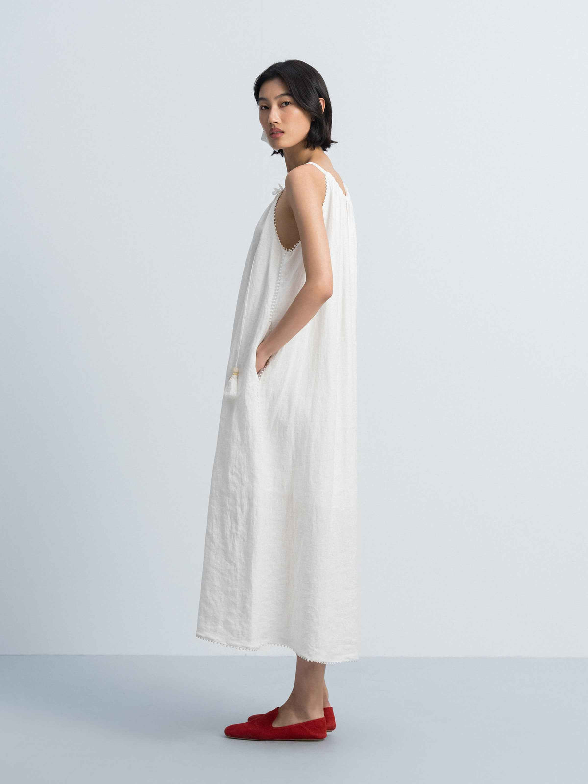 Off White Slip Dress