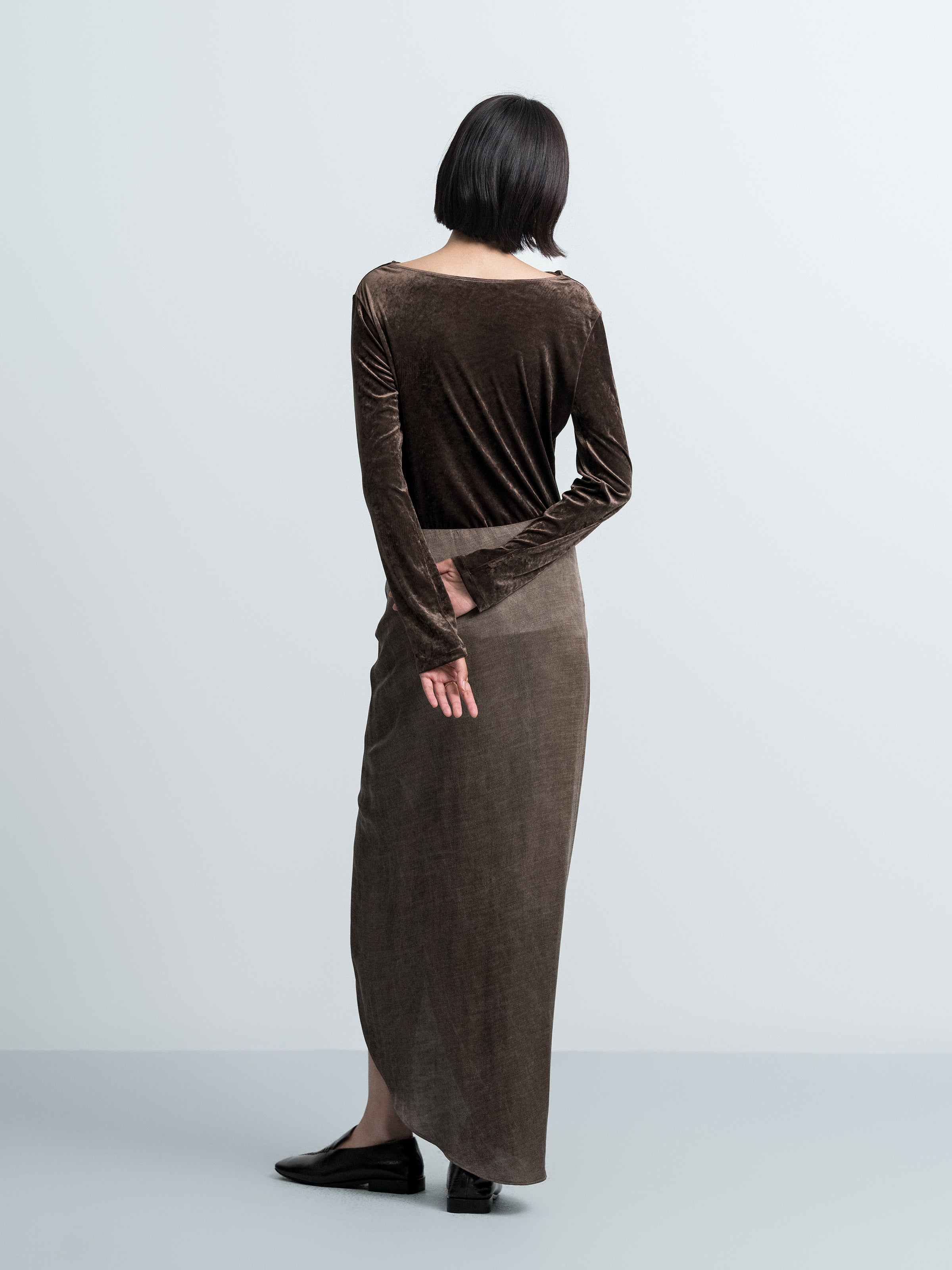 Off‑the‑shoulder Velvet Top