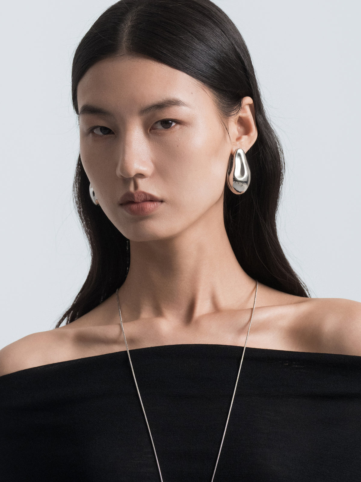 Double‑Sided Teardrop Earrings