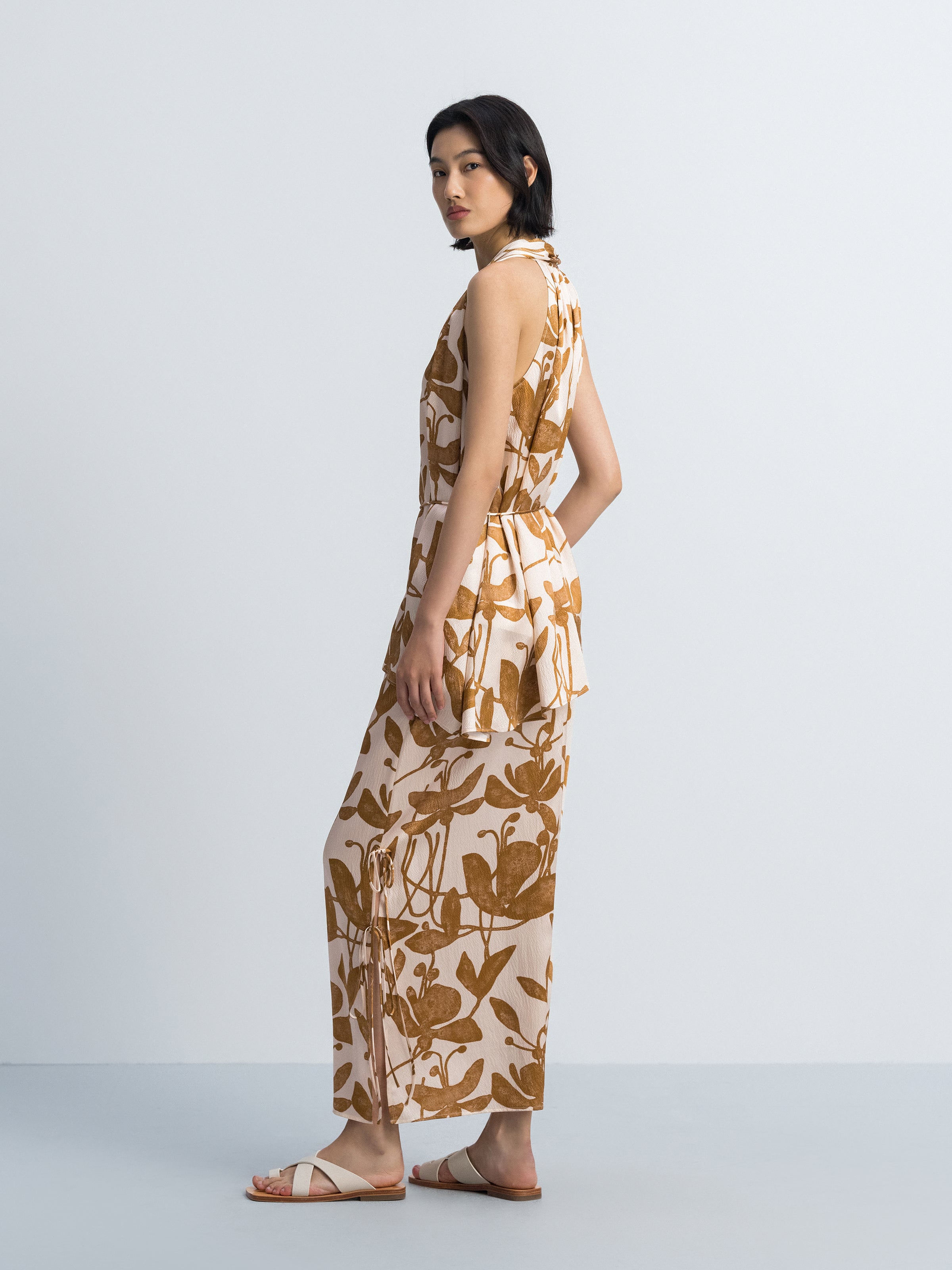 Pattern Midi Skirt
