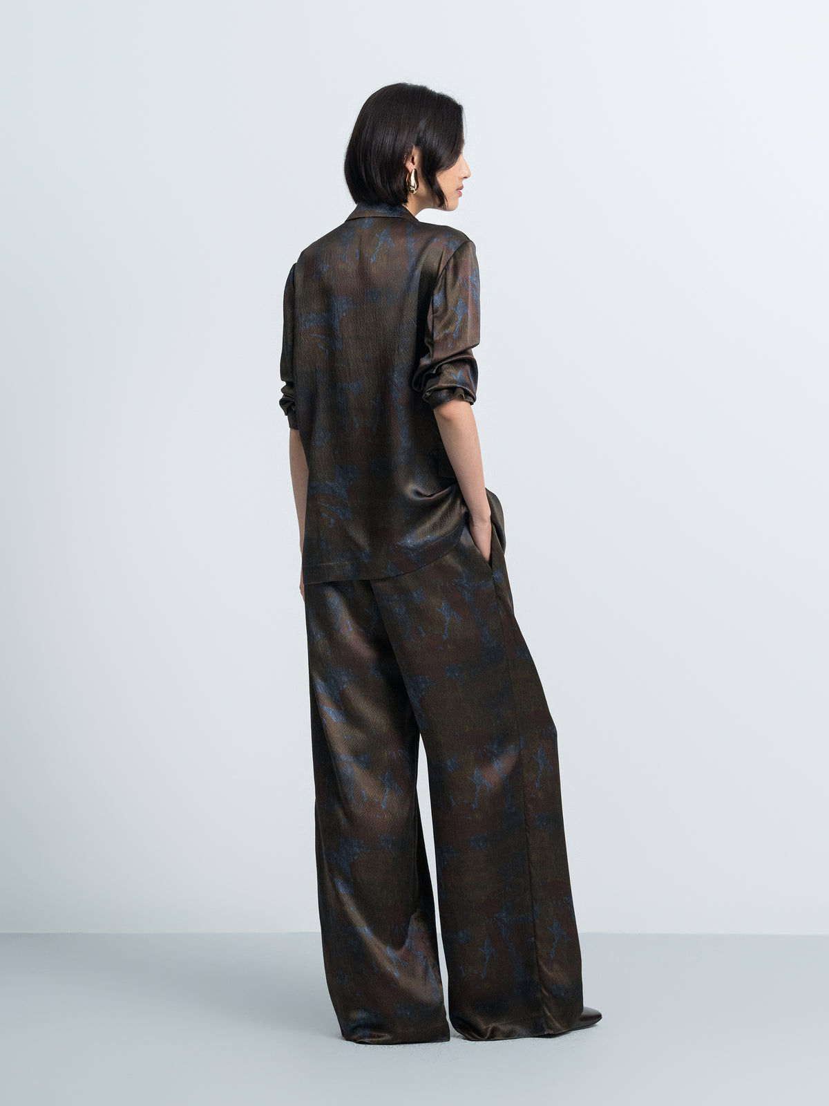 Printed Straight‑cut Suit