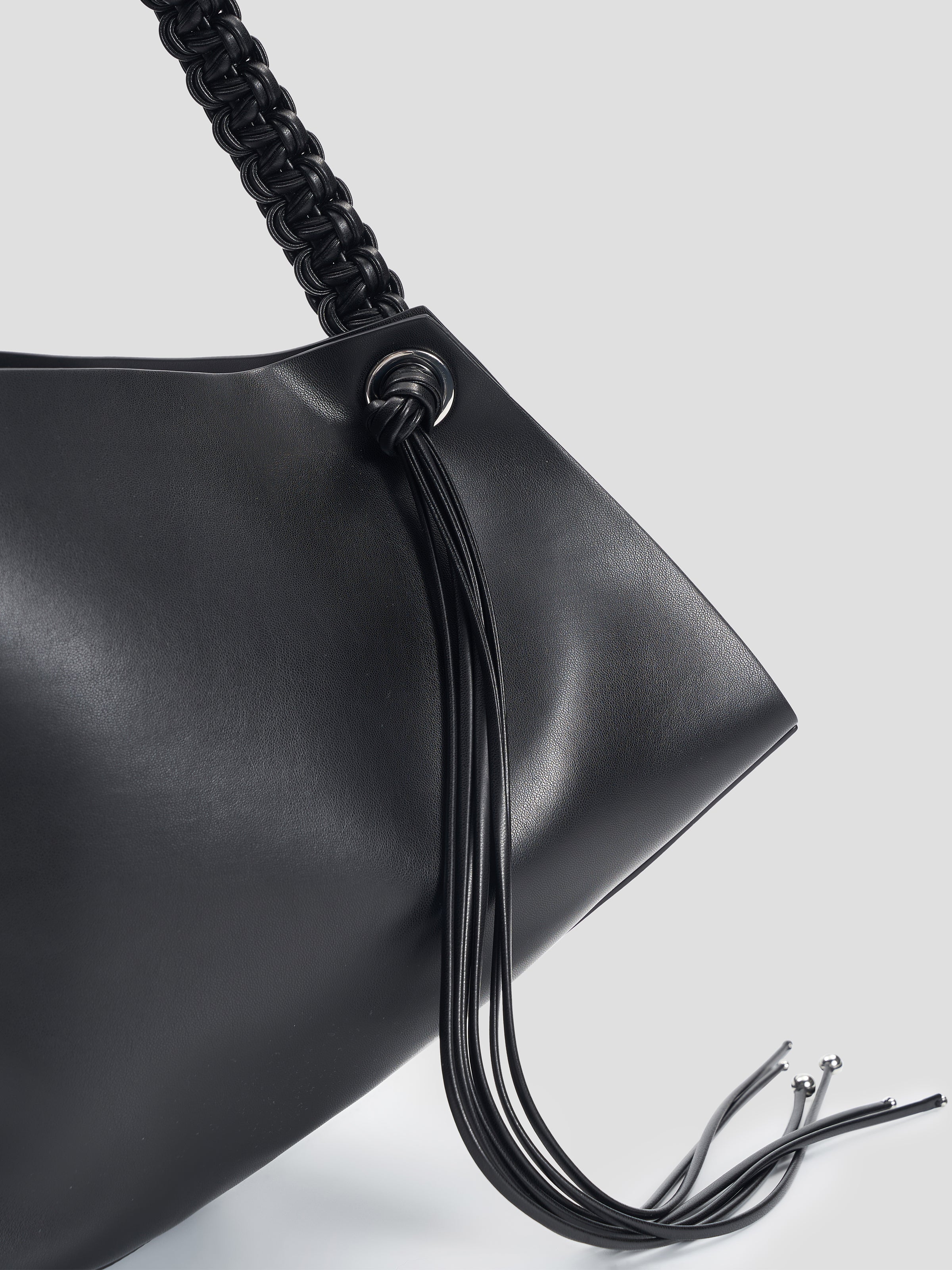 Large Woven Strap Crossbody Bag