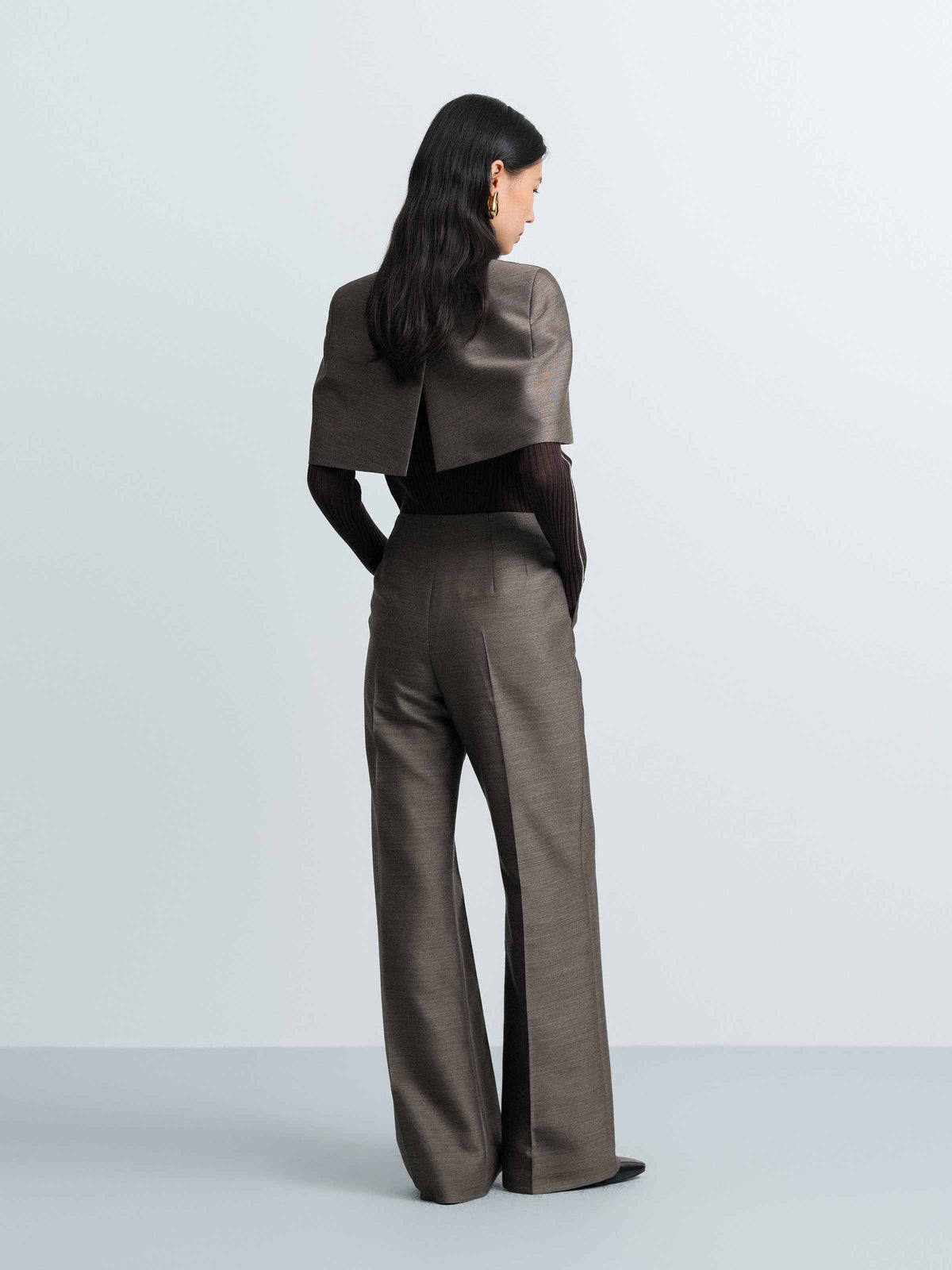 Single‑Breasted Short Cape