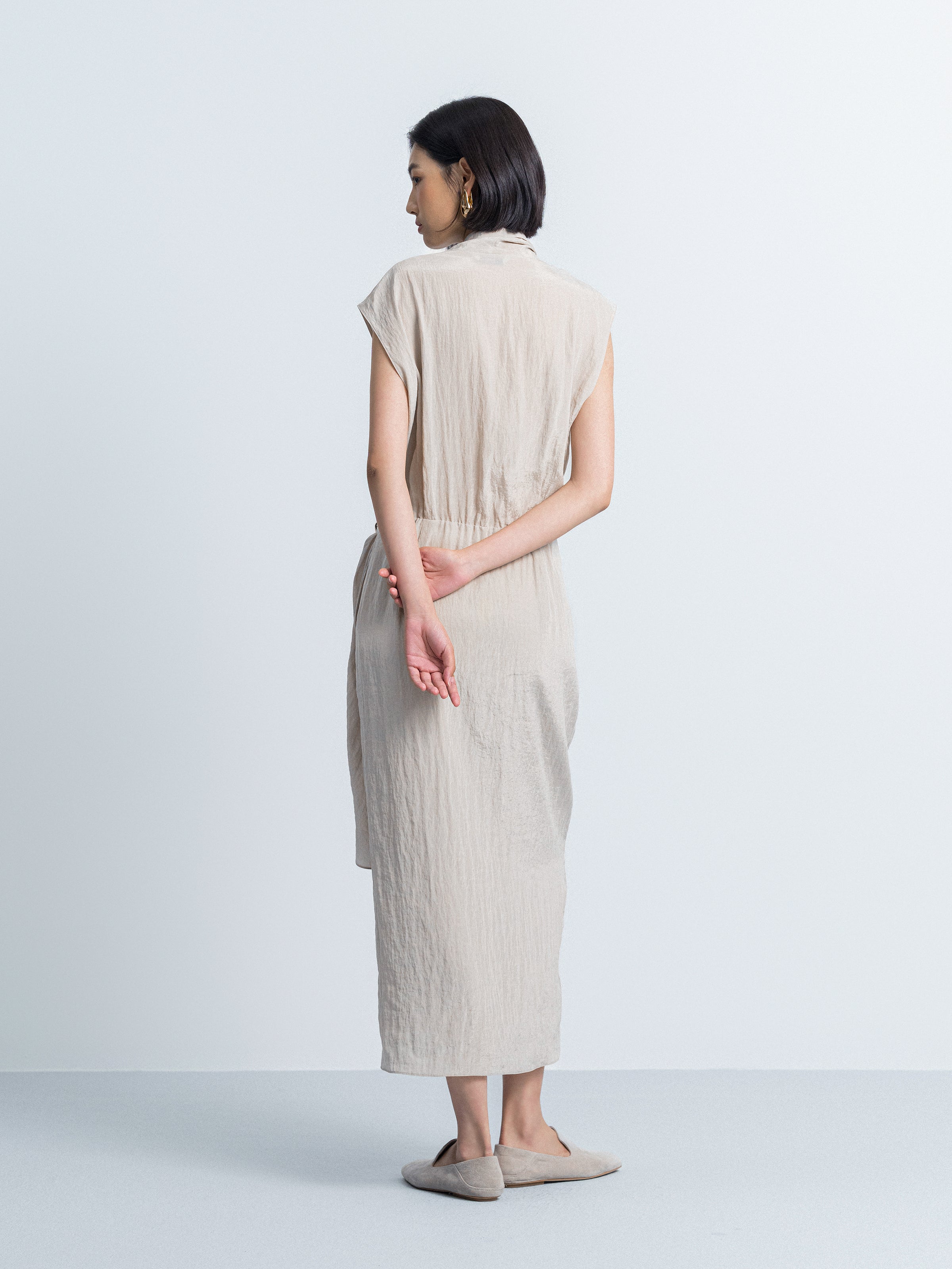 Long Sleeve V-Neck Dress