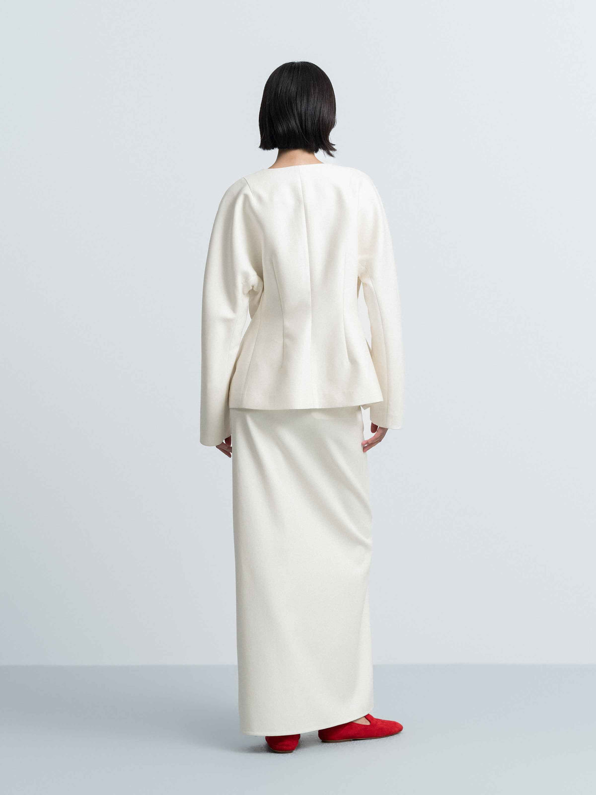 Structured Fitted‑Waist Blazer