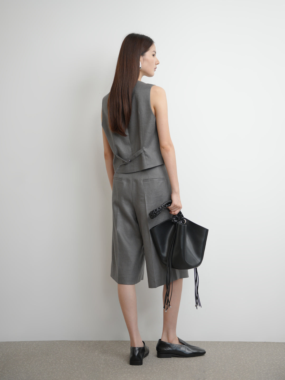 Wide Leg Suit Culottes