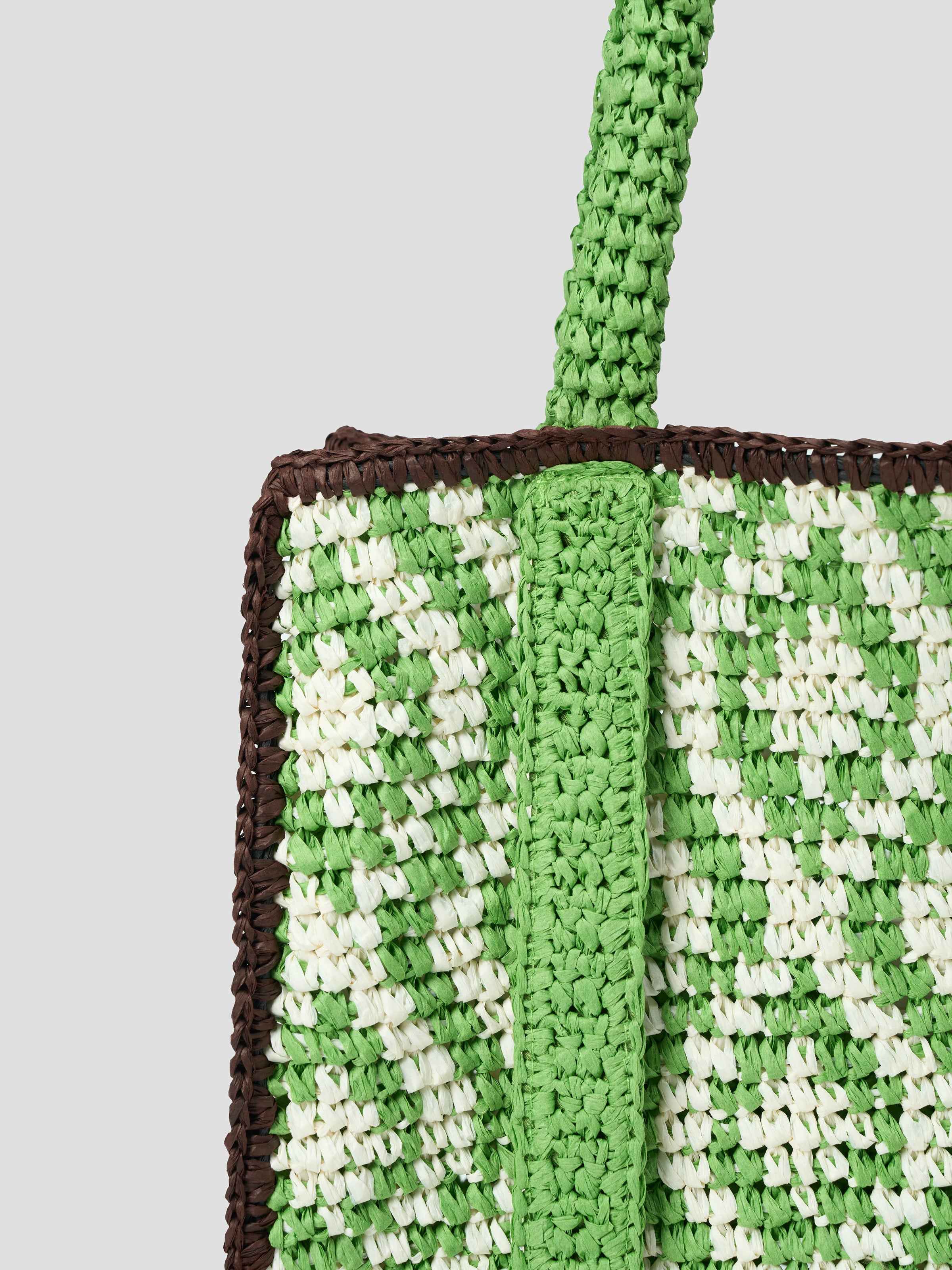 Color-block Straw Bag