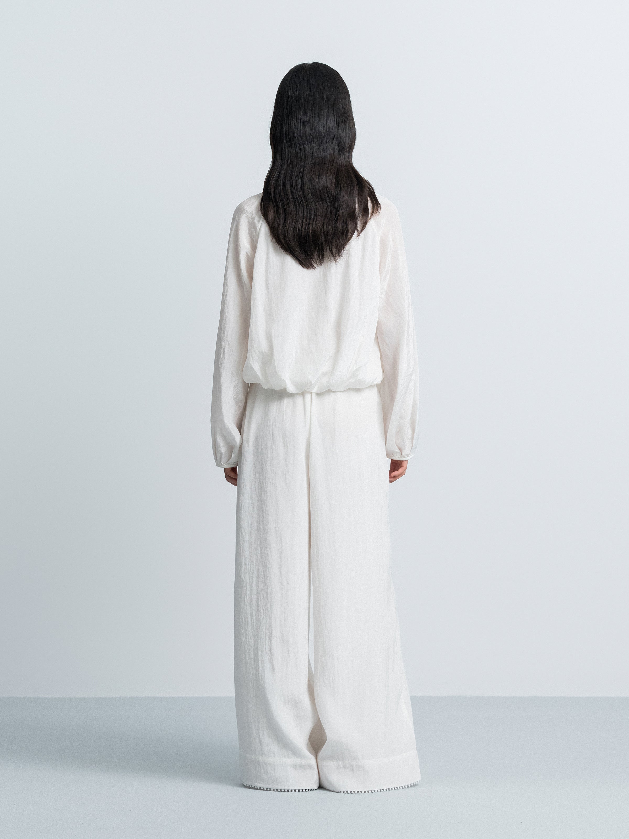 Off White Long-Sleeve Top