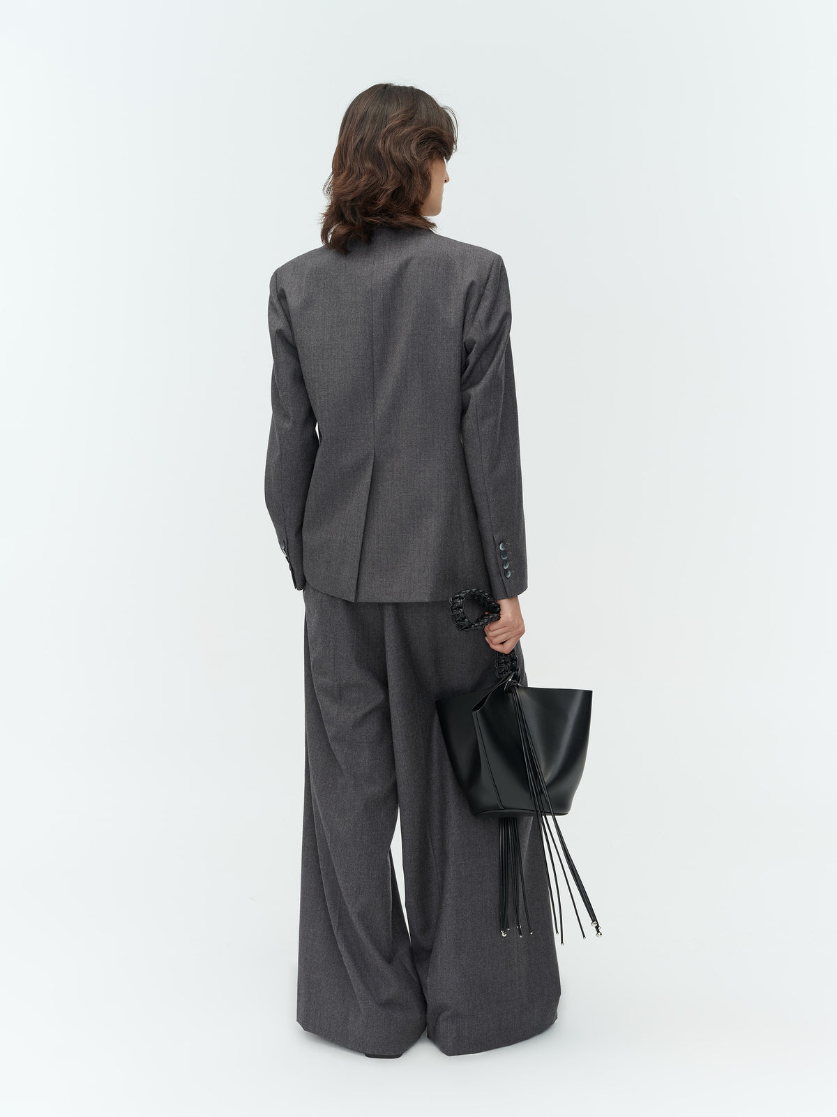 Worsted Wool Fitted Blazer