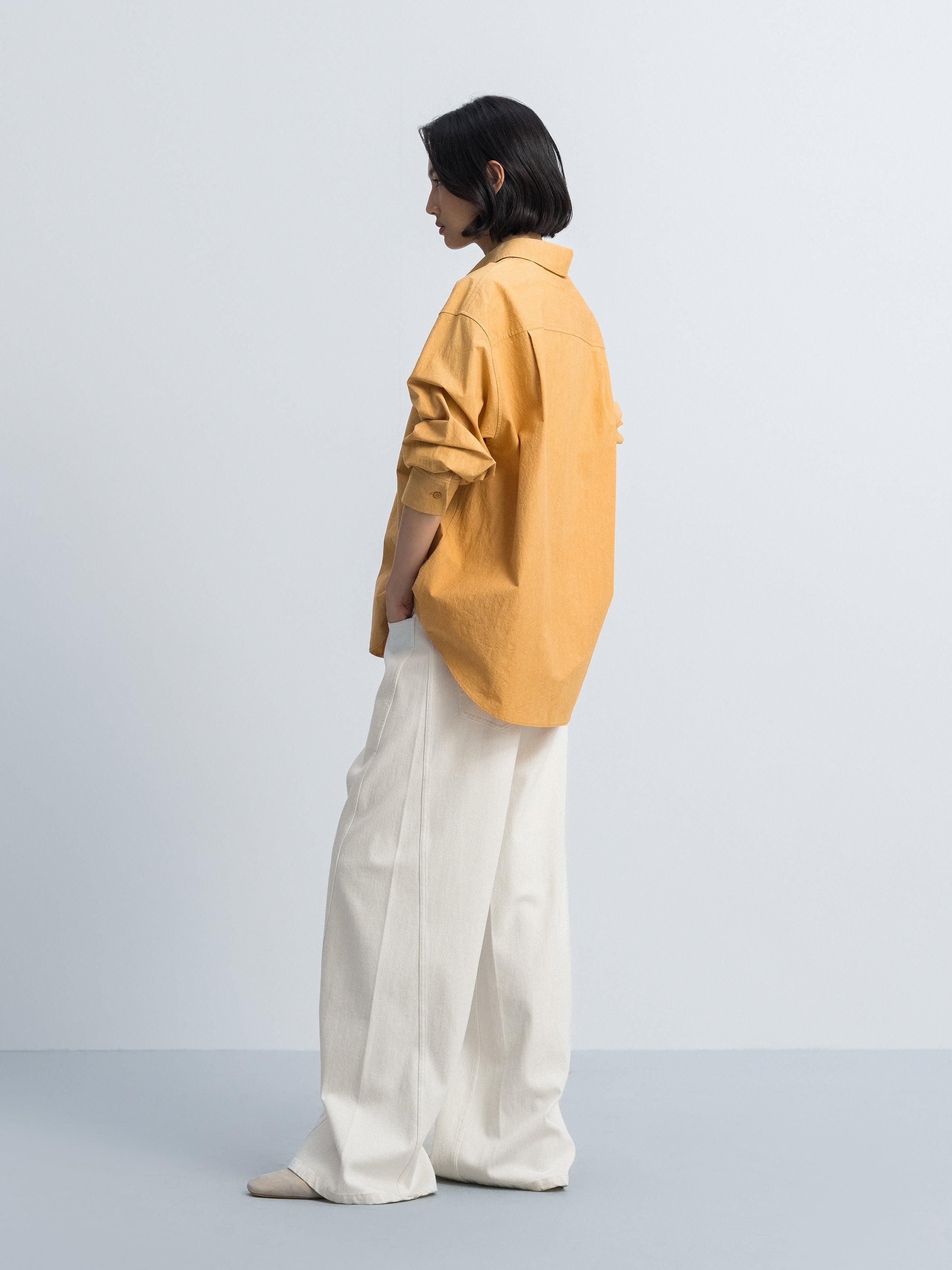 Light Orange Long-Sleeve Shirt