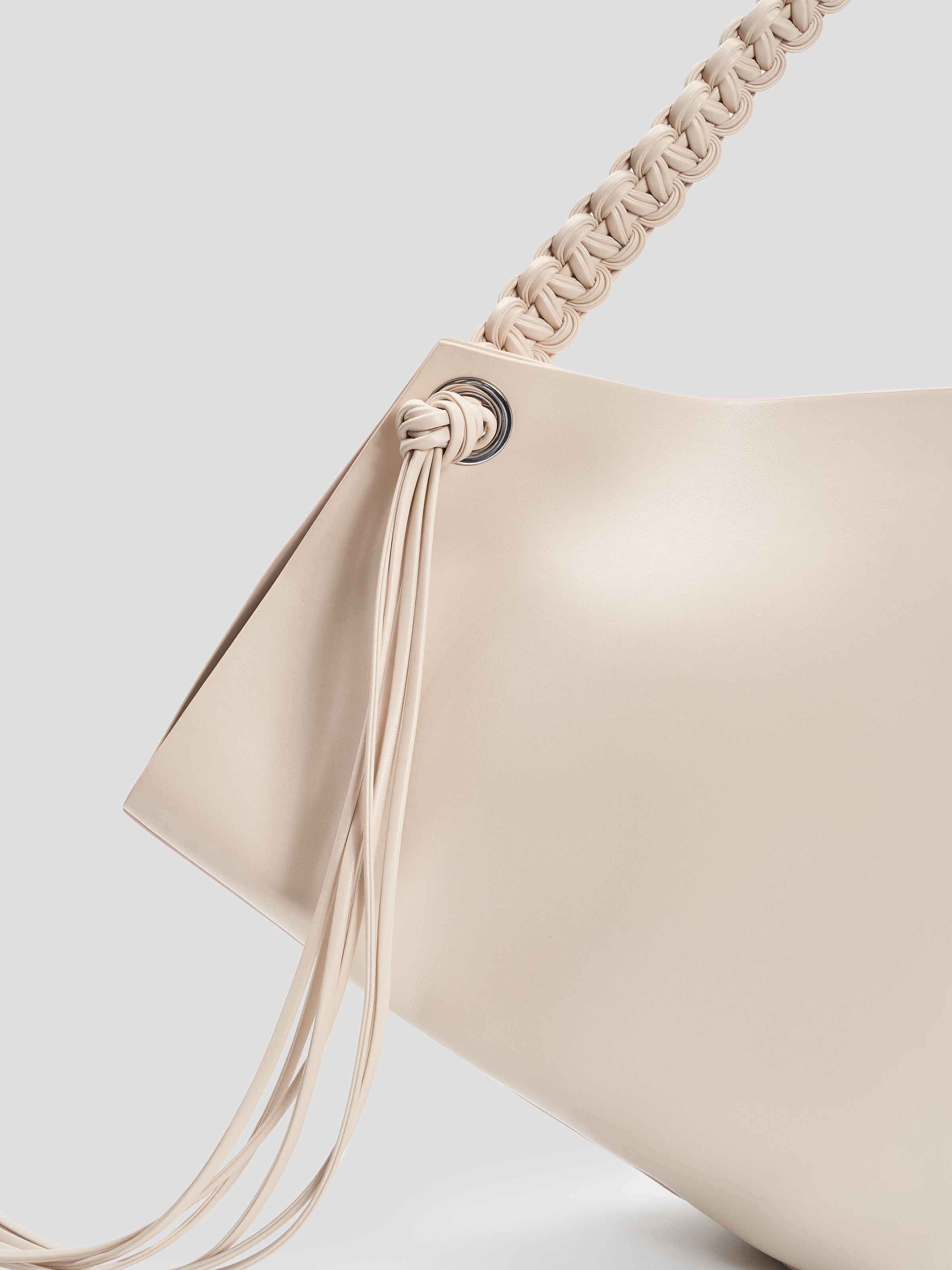 Large Woven Strap Crossbody Bag
