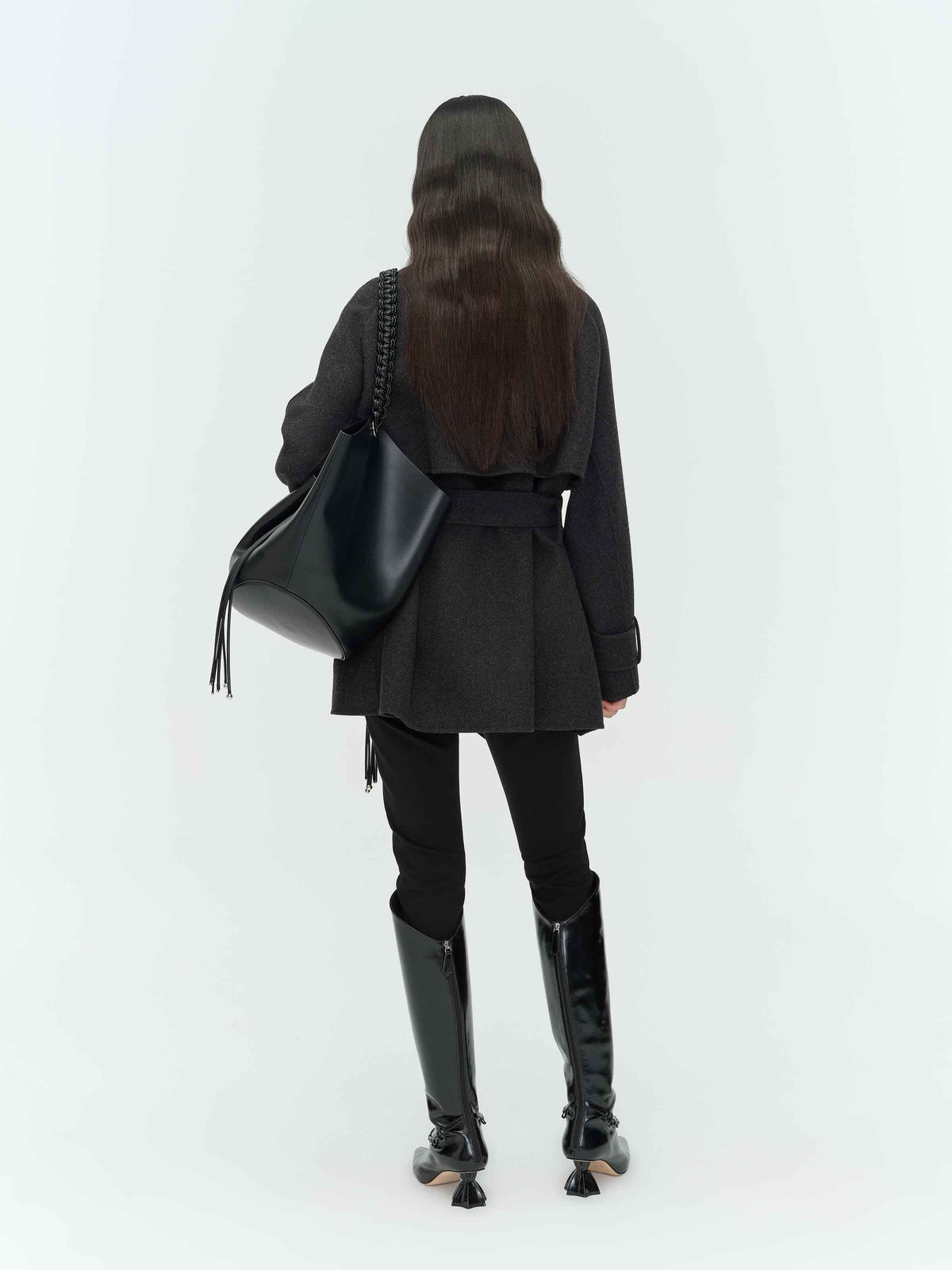 Stand Collar Double-Faced Coat