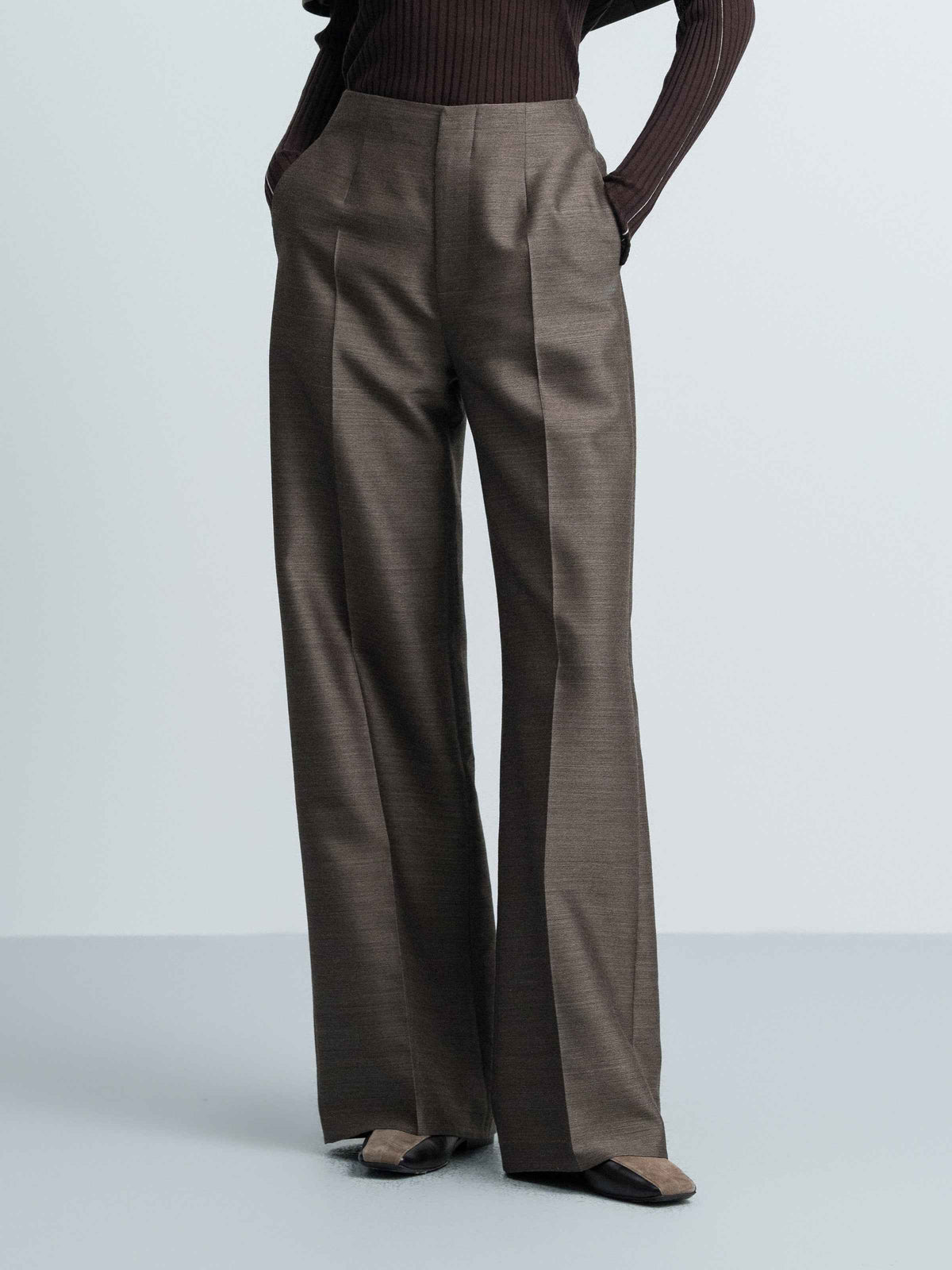Classic Straight‑Leg Trousers