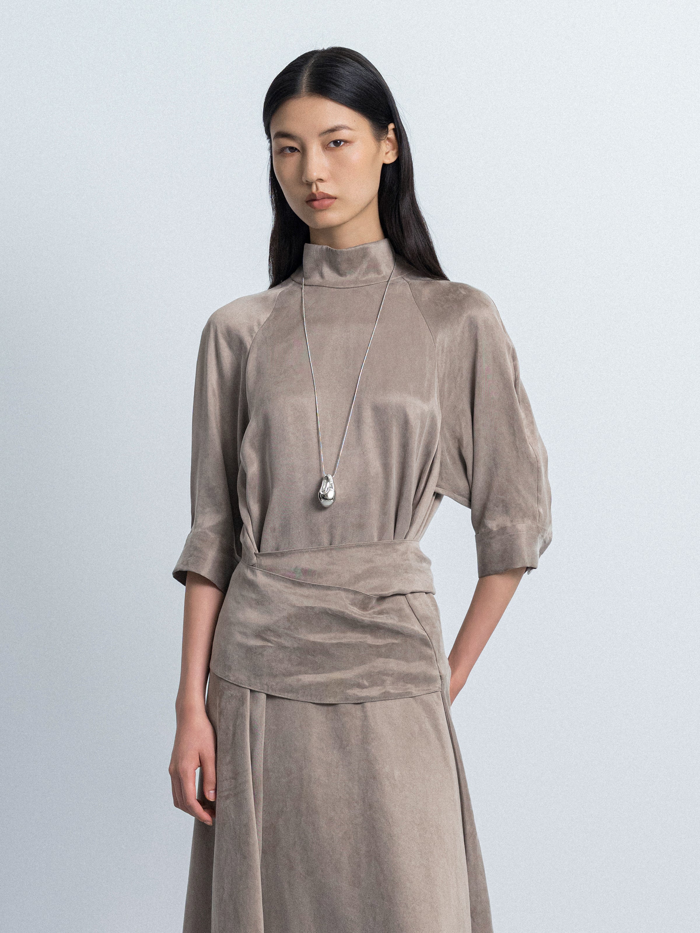Long Sleeve Panel Dress