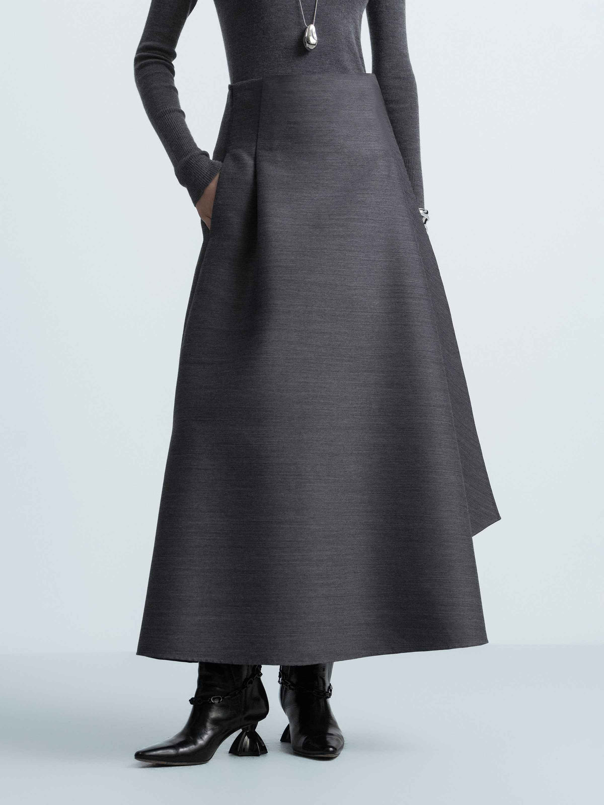Asymmetrical Maxi Skirt