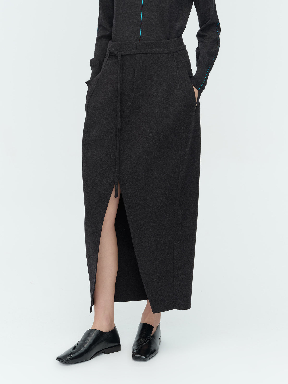 Double-Faced Long Skirt