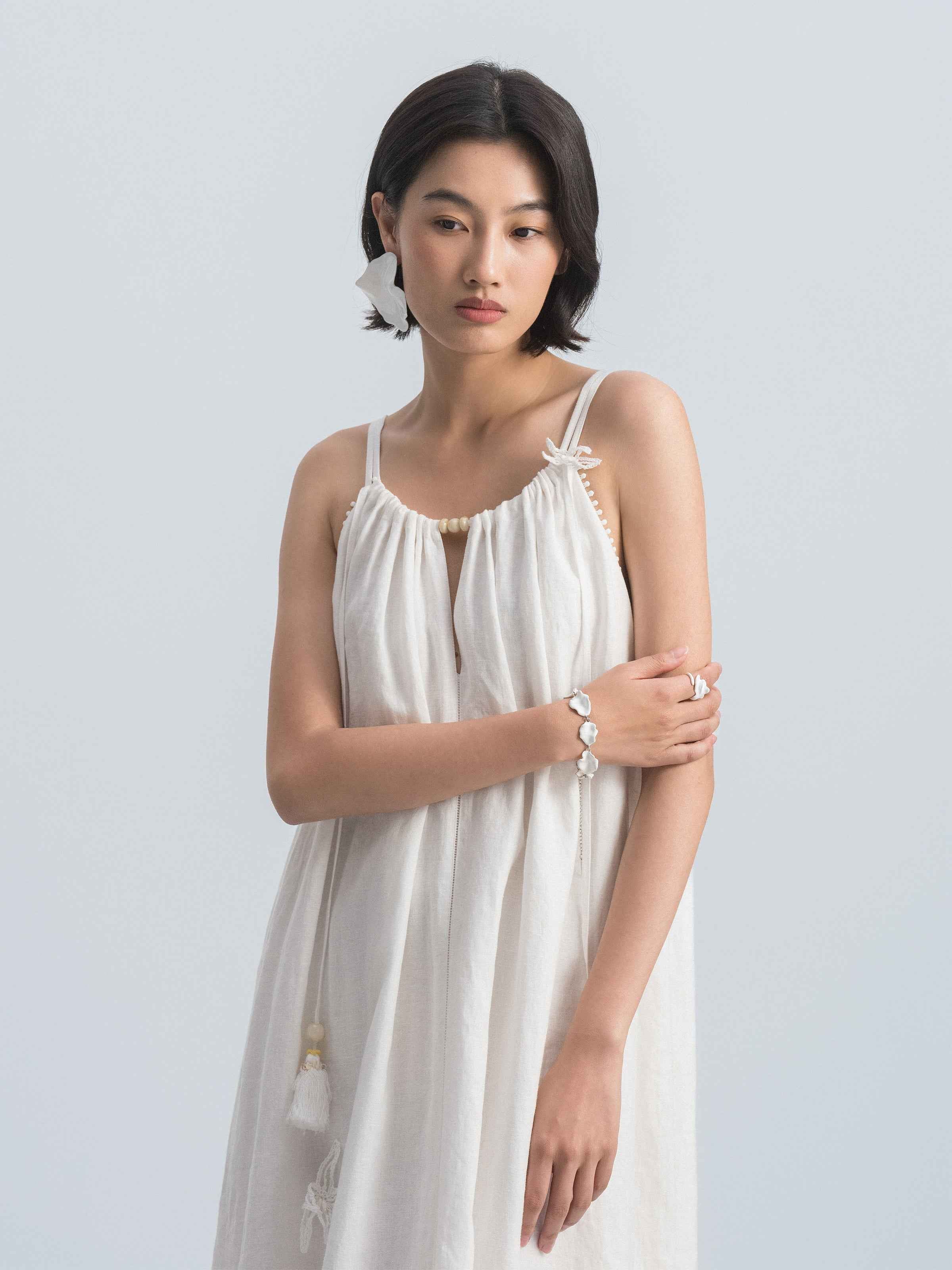 Off White Slip Dress