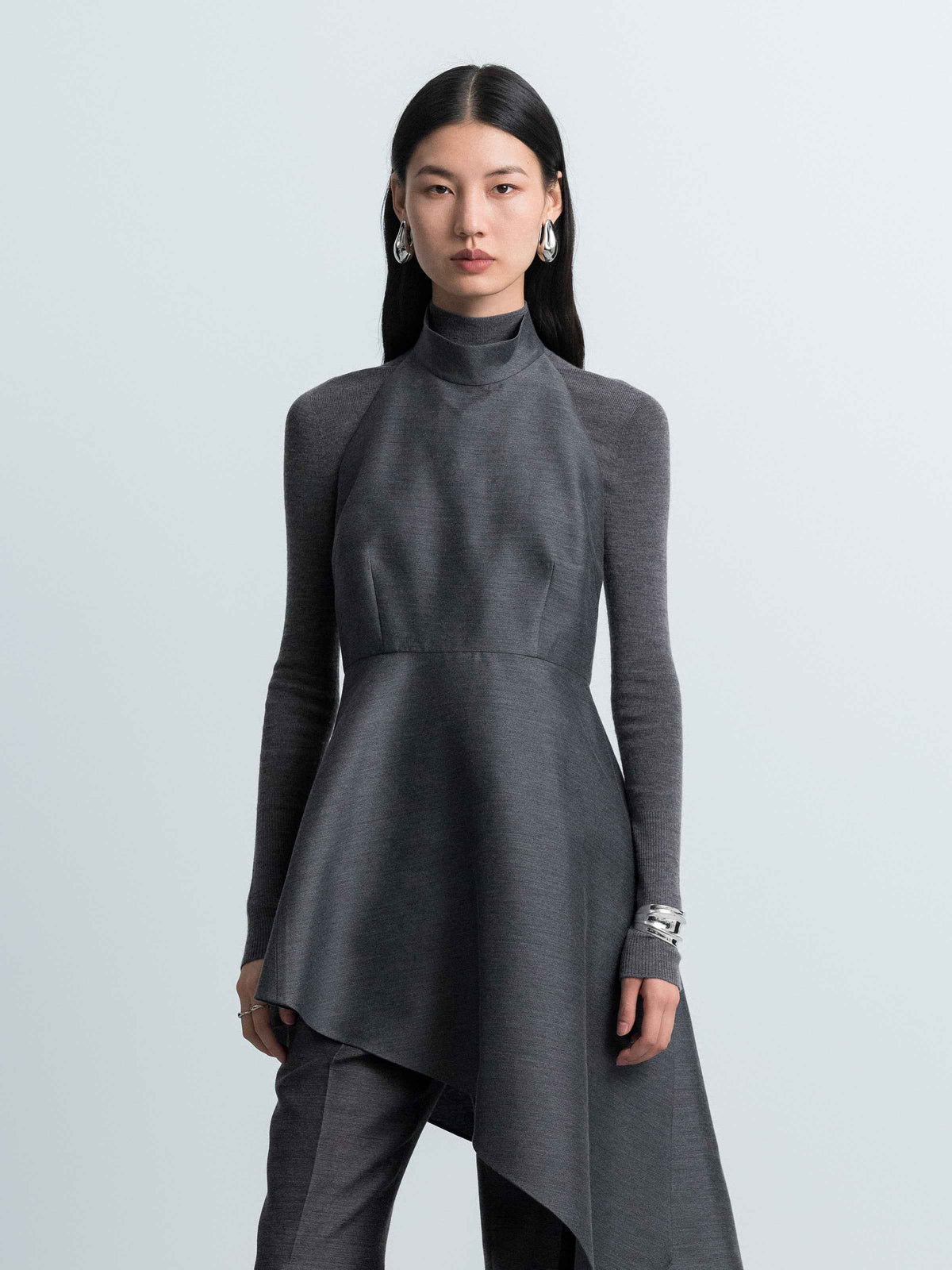 Sleeveless Asymmetrical Top