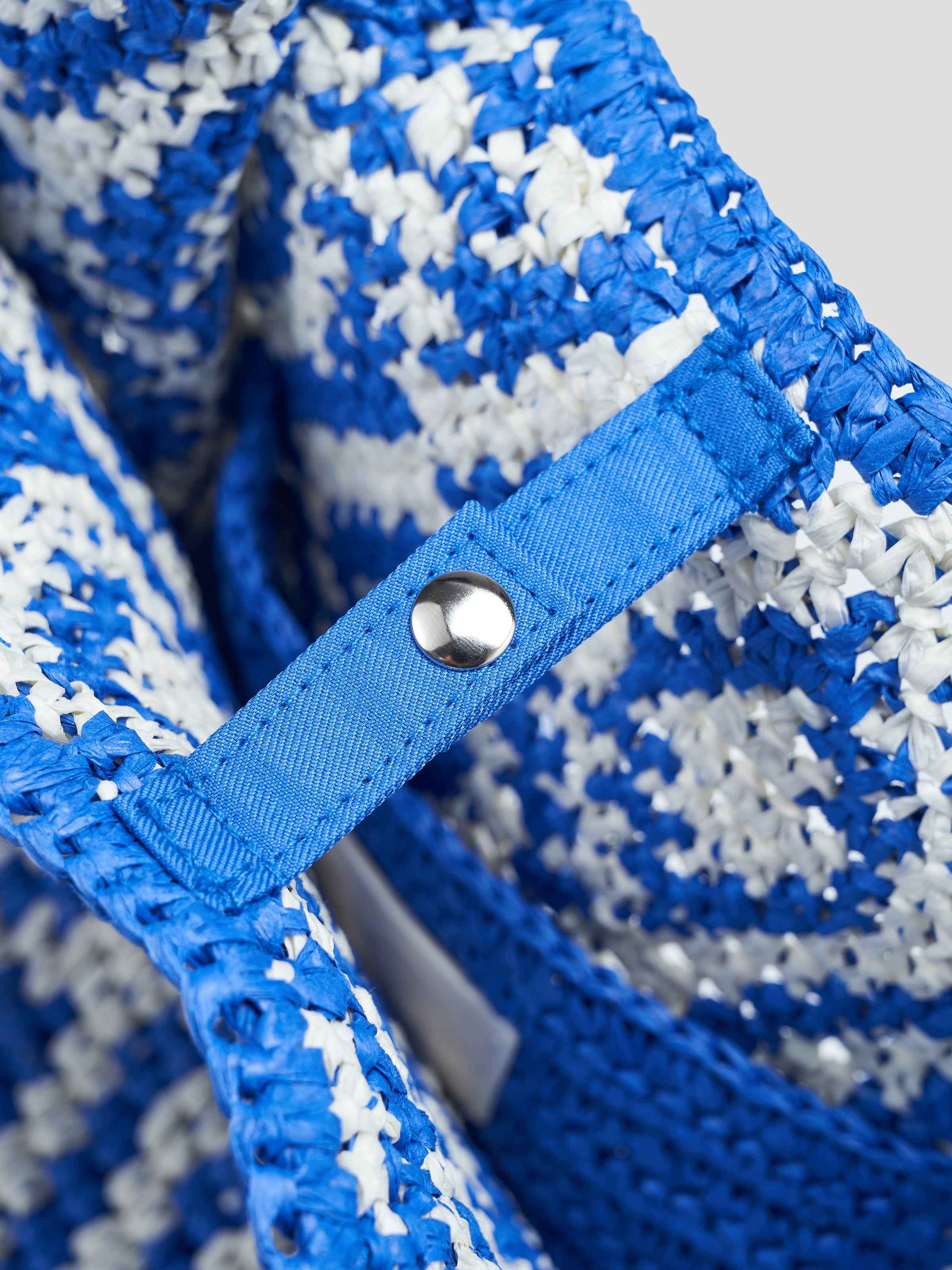 Color-block Straw Bag