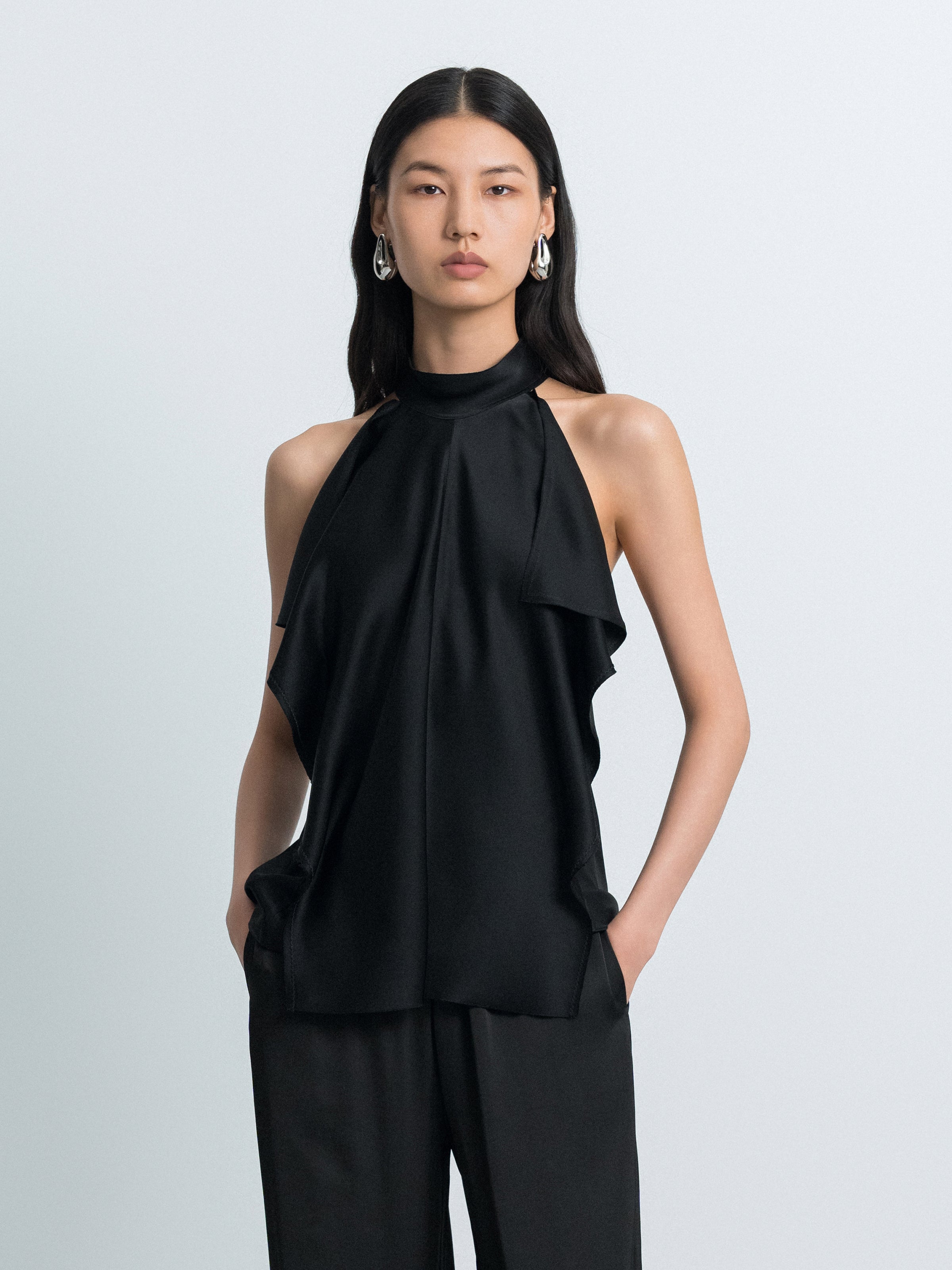 Top with Mini Stand Collar & Floating Panels