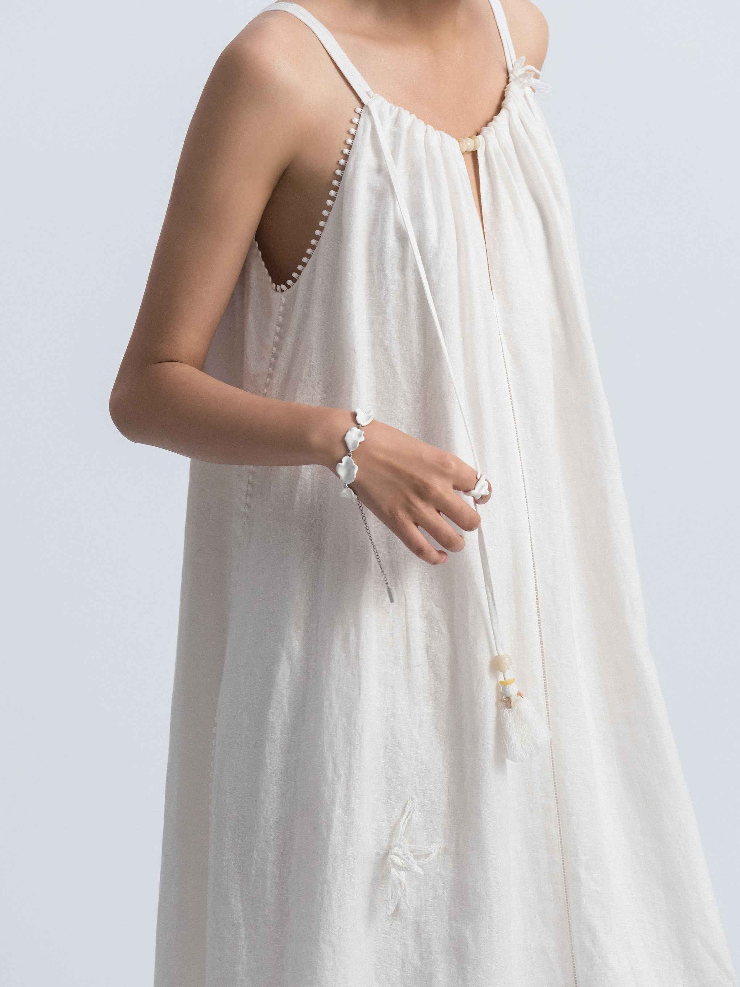 Off White Slip Dress