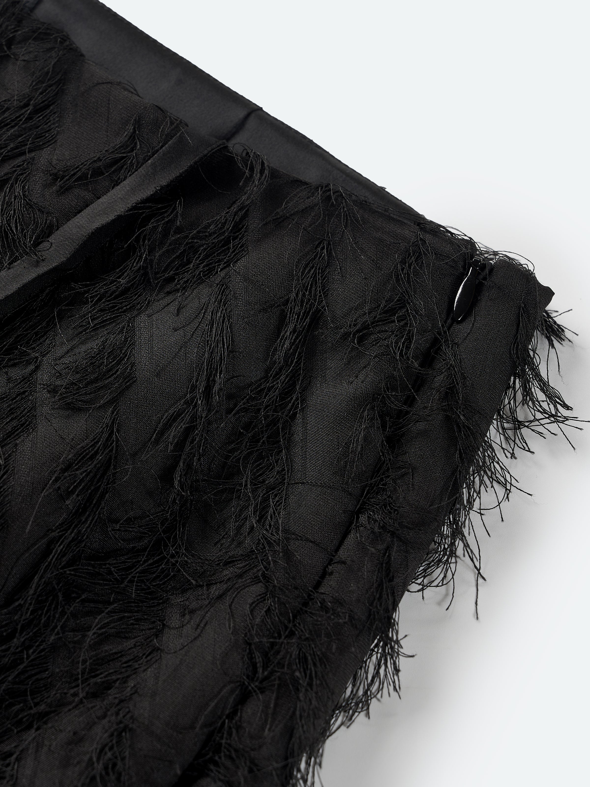 Midi Skirt with Tassel Styling