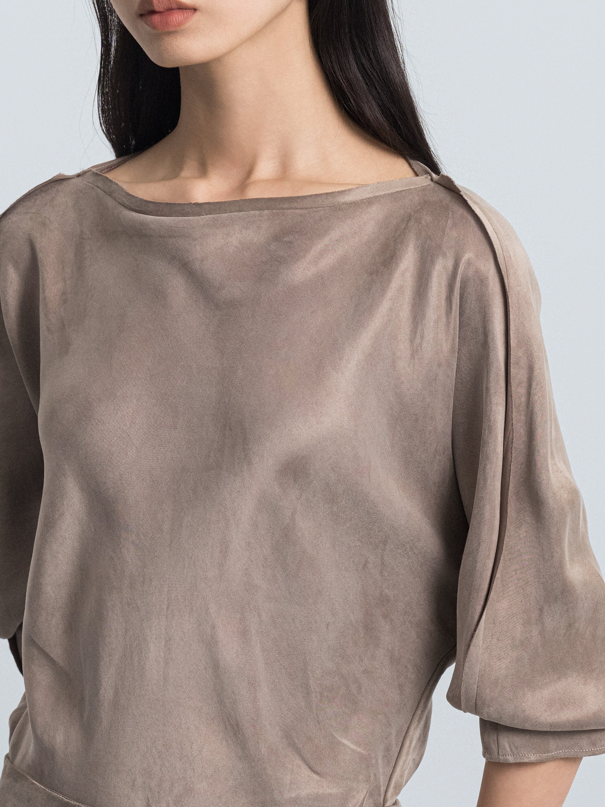 Off-the-Shoulder Raglan Sleeve Top