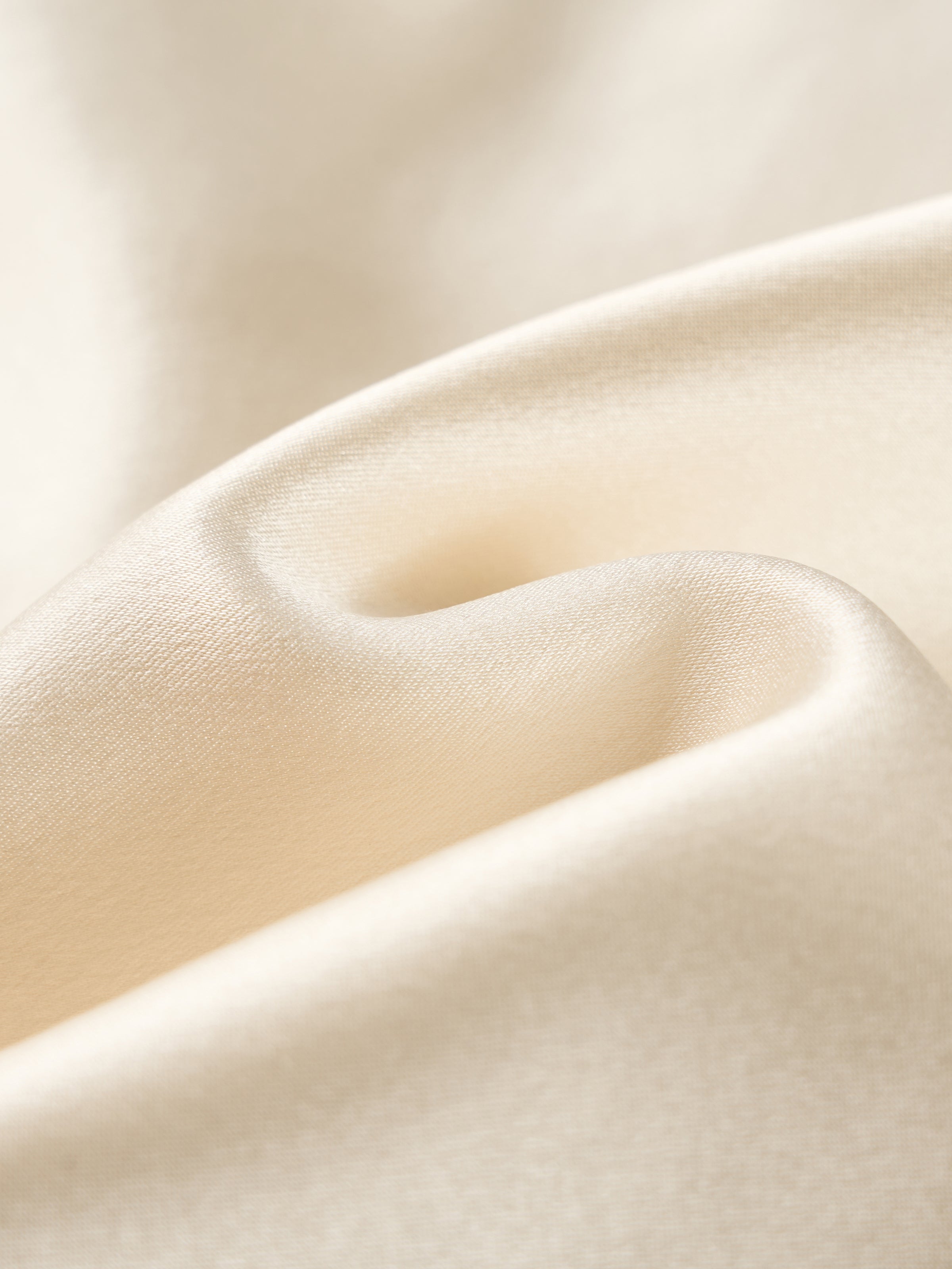 Beige Yellow Mulberry Silk Satin Draped Neck Sleeveless Top
