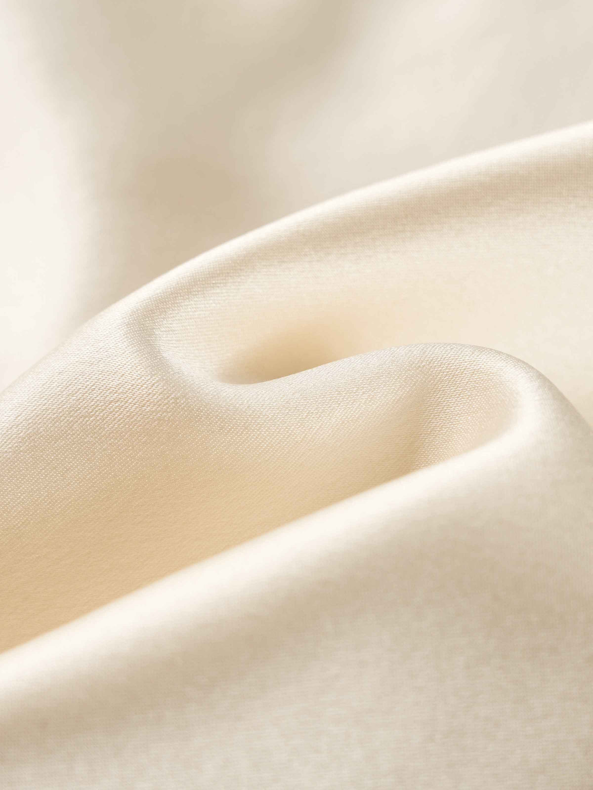 Beige Yellow Mulberry Silk Satin Draped Neck Sleeveless Top
