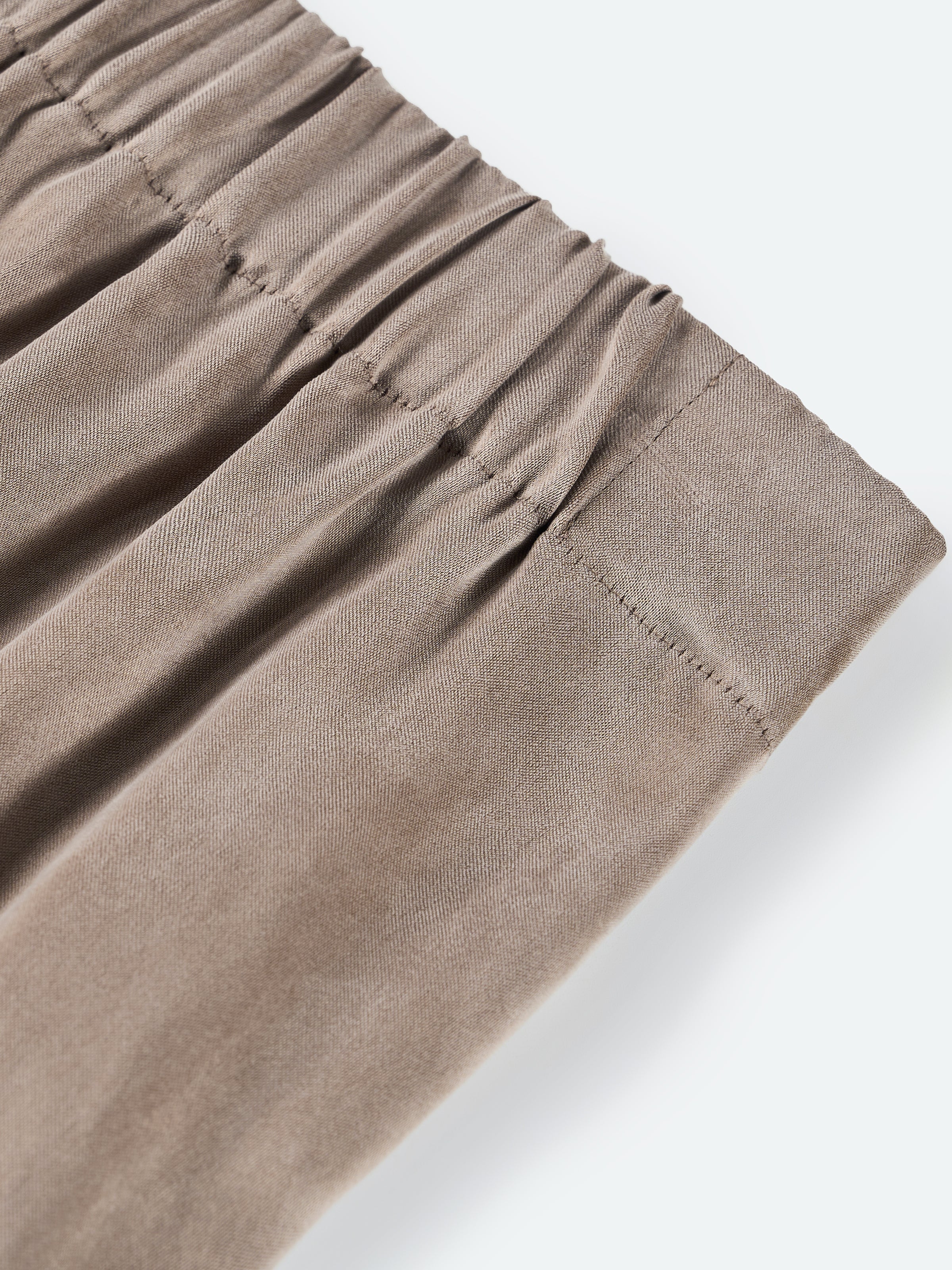 Continuous Waistband Wide Leg Pants