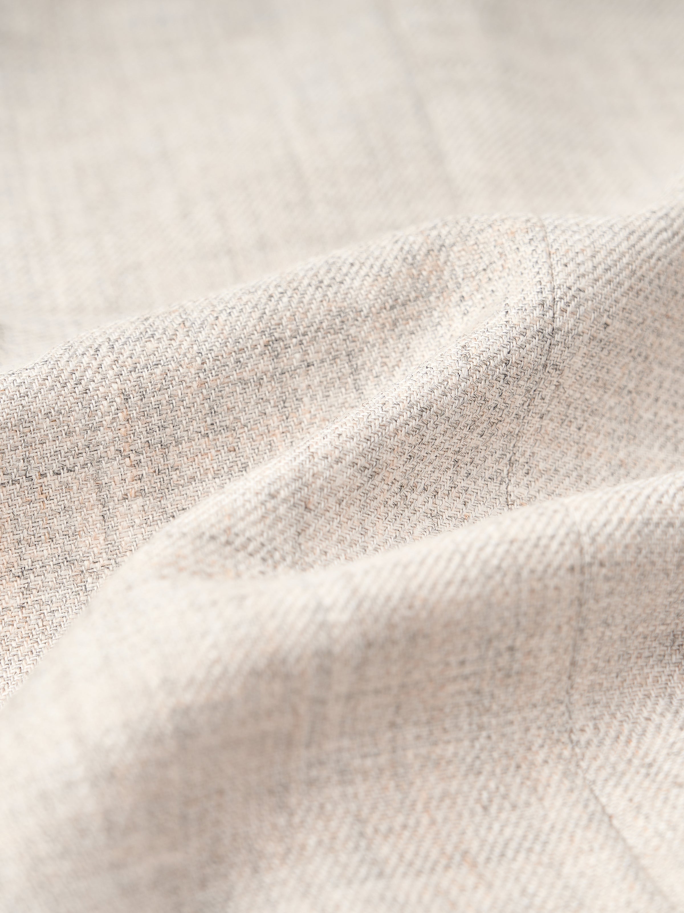 Light Gray Linen Viscose Cropped V-Neck Vest